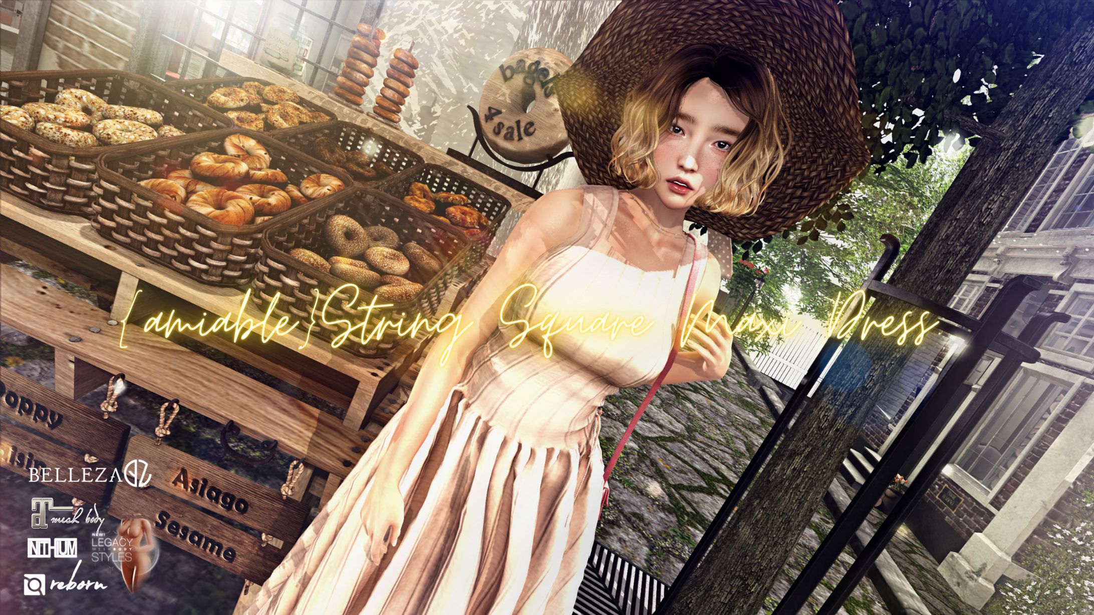{amiable}String Square Maxi Dress@the Mainstore.-1