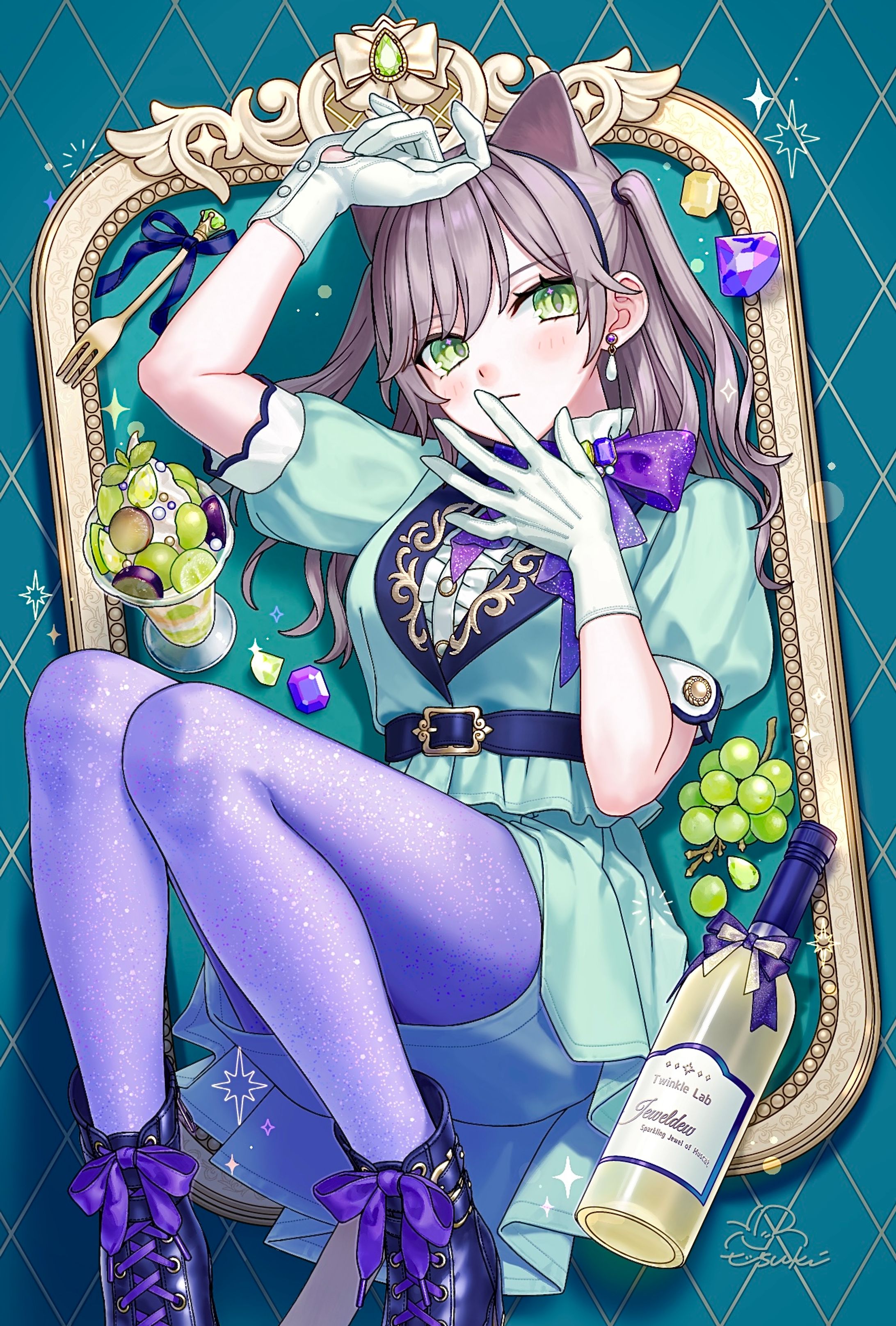 【創作】💚✧*｡Healing Radiance ⟡.·🍇-1