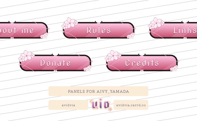 aivy yamada's twitch panel showcase