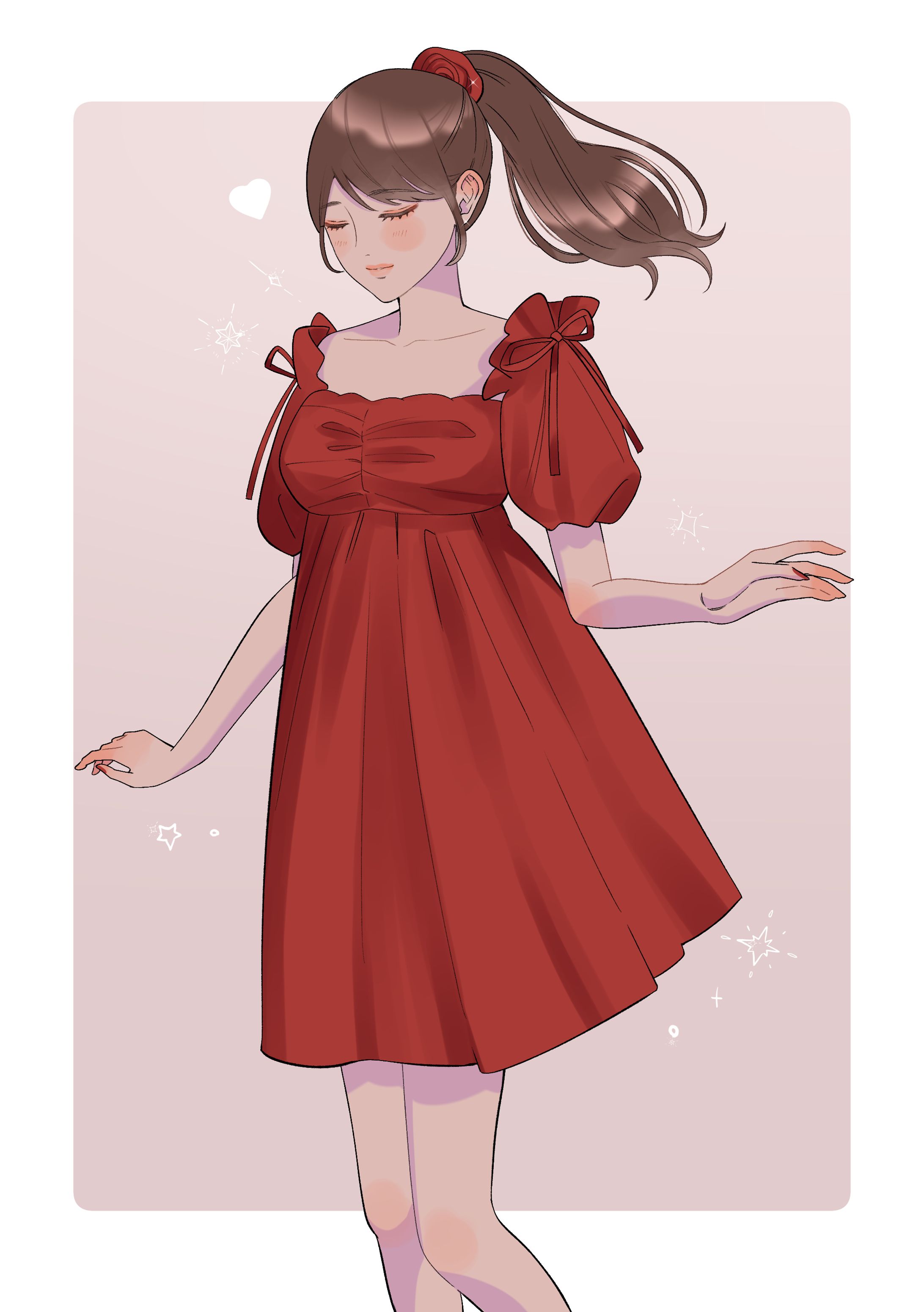 Colette Puff-Sleeve Dress-1