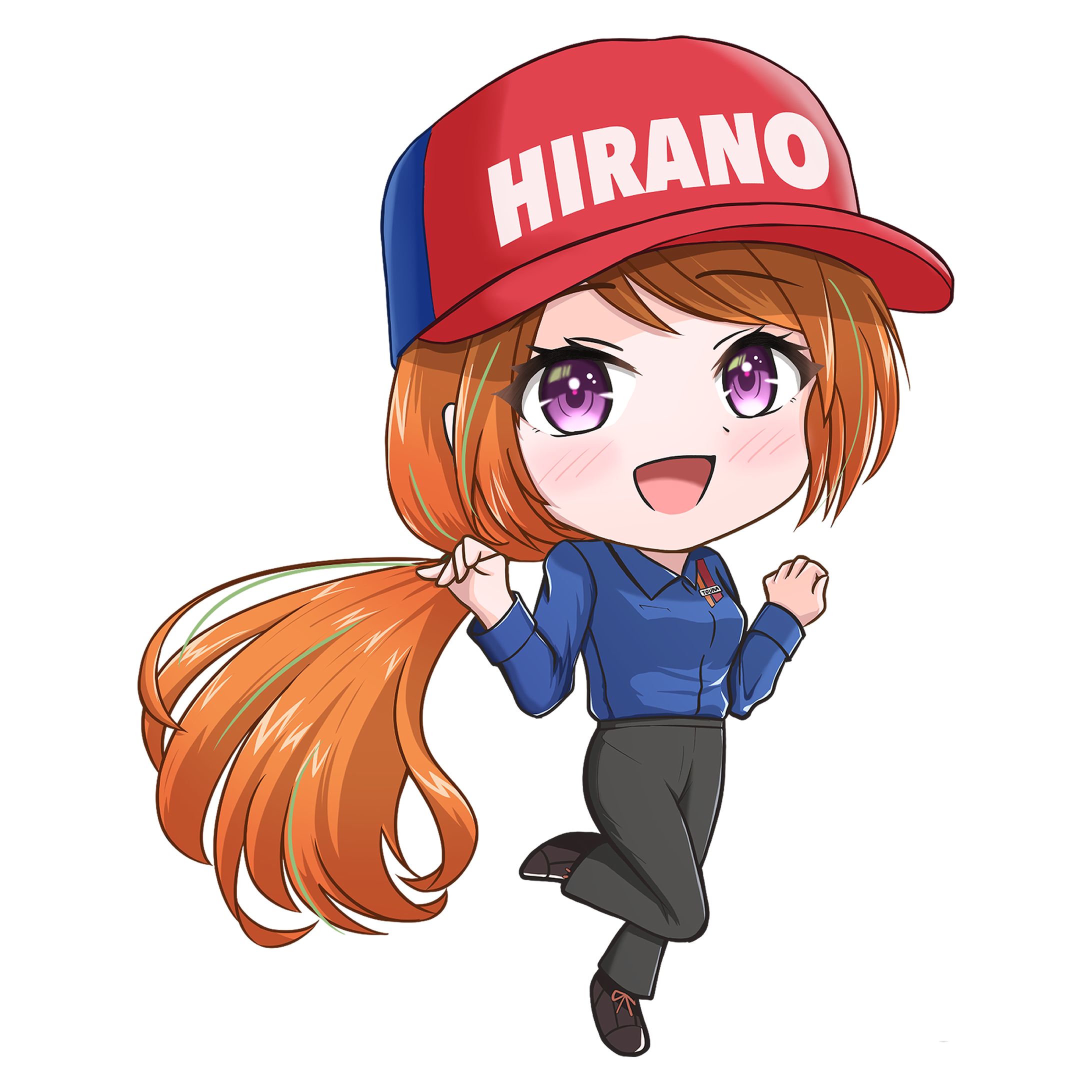 【企業案件】ミニキャラ橙果ちゃん-1