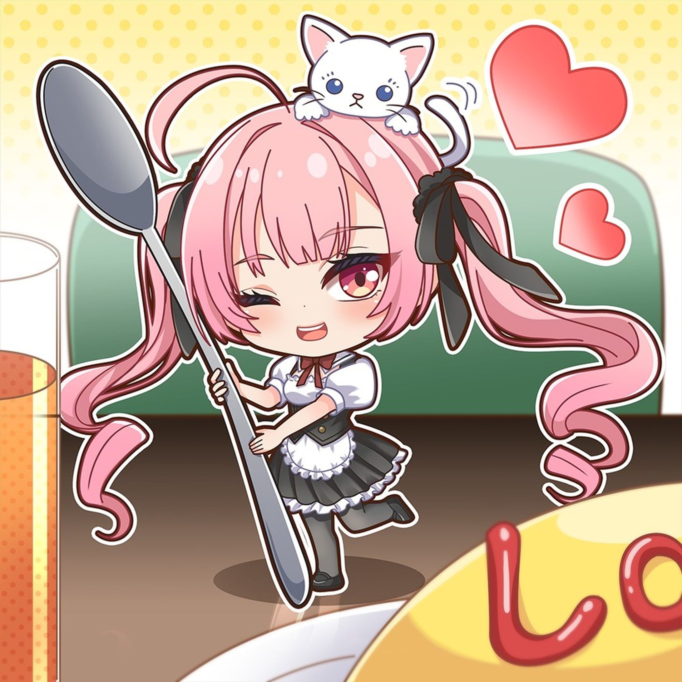 ラヴちゃんのファンアートイラストになります
メイド服姿でいっしょにオムライス💕

#Luv
#ミニキャラ#イラスト#イラストレーター　#illustrator　
#美少女　#ラヴちゃん
#イラスト好きな人と繋がりたい
#sd

#NFT #nftart #NFTCommunity #AnimeNFT #NFTjapan #opensea #NFTAsia #NFTJPN-1