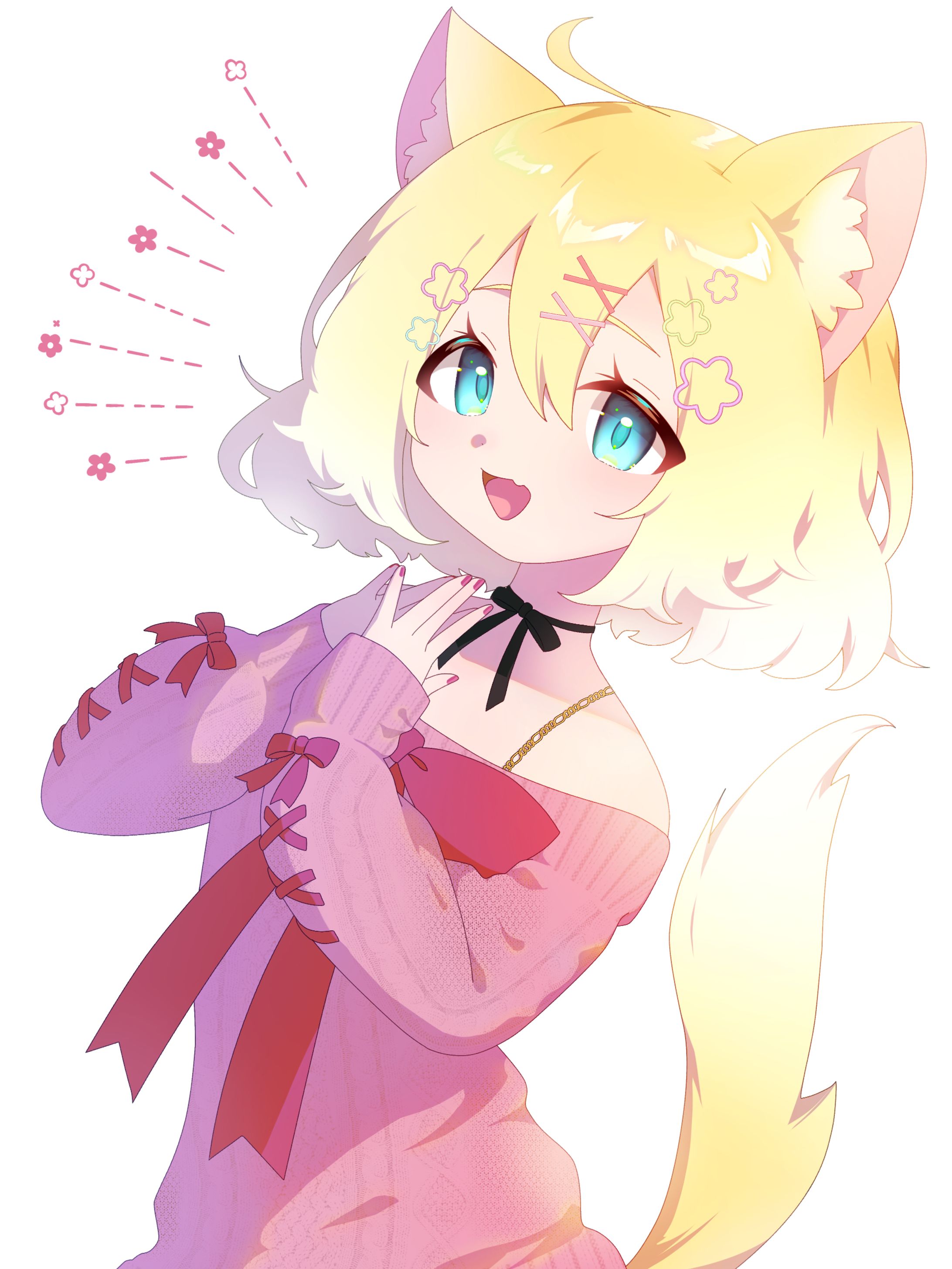 膝上イラスト_ねこみみ-1