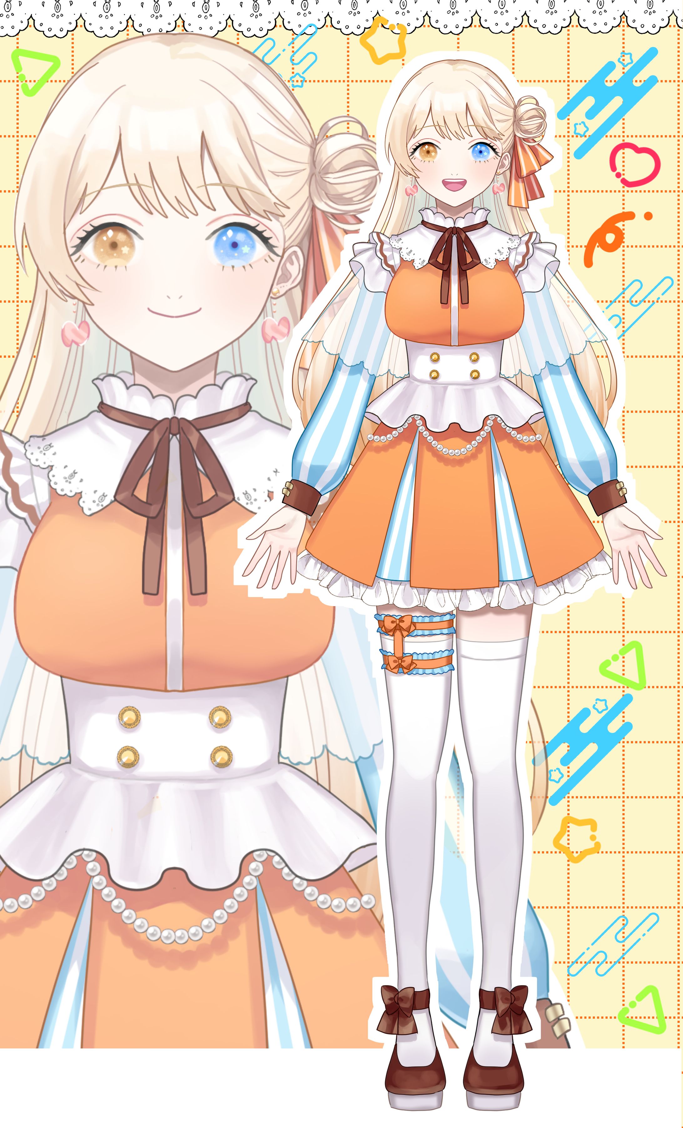 ⑦Vキャラクターデザイン+LIVE2Dパーツ分け-1