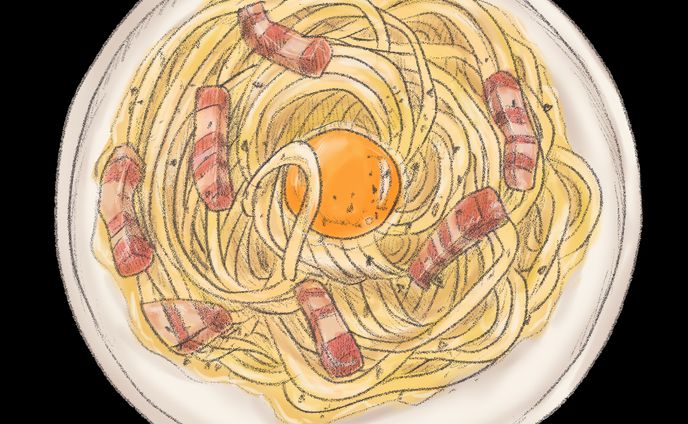 手描き洋食イラスト