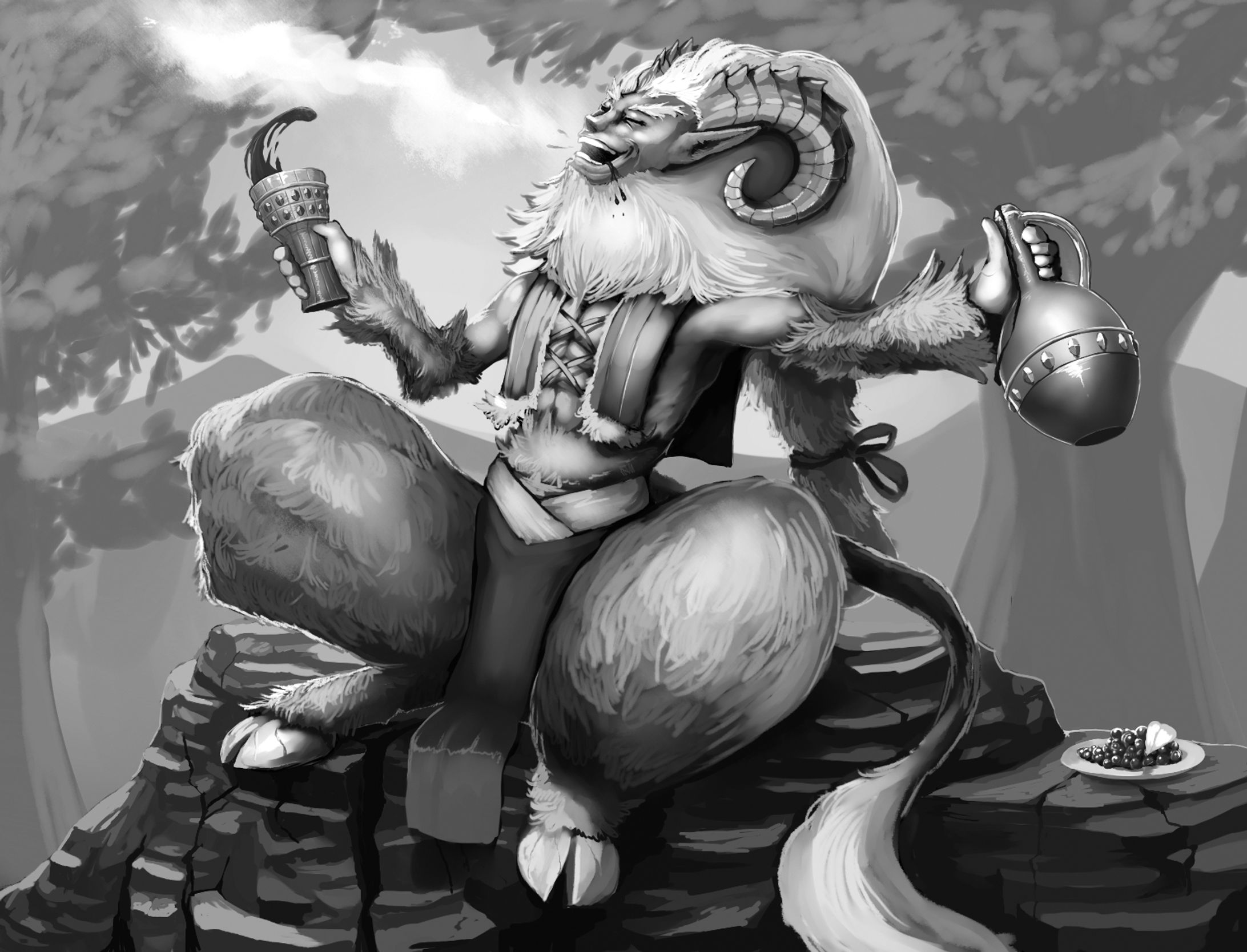 「すばる舎様：モンスター図鑑」サテュロス-1