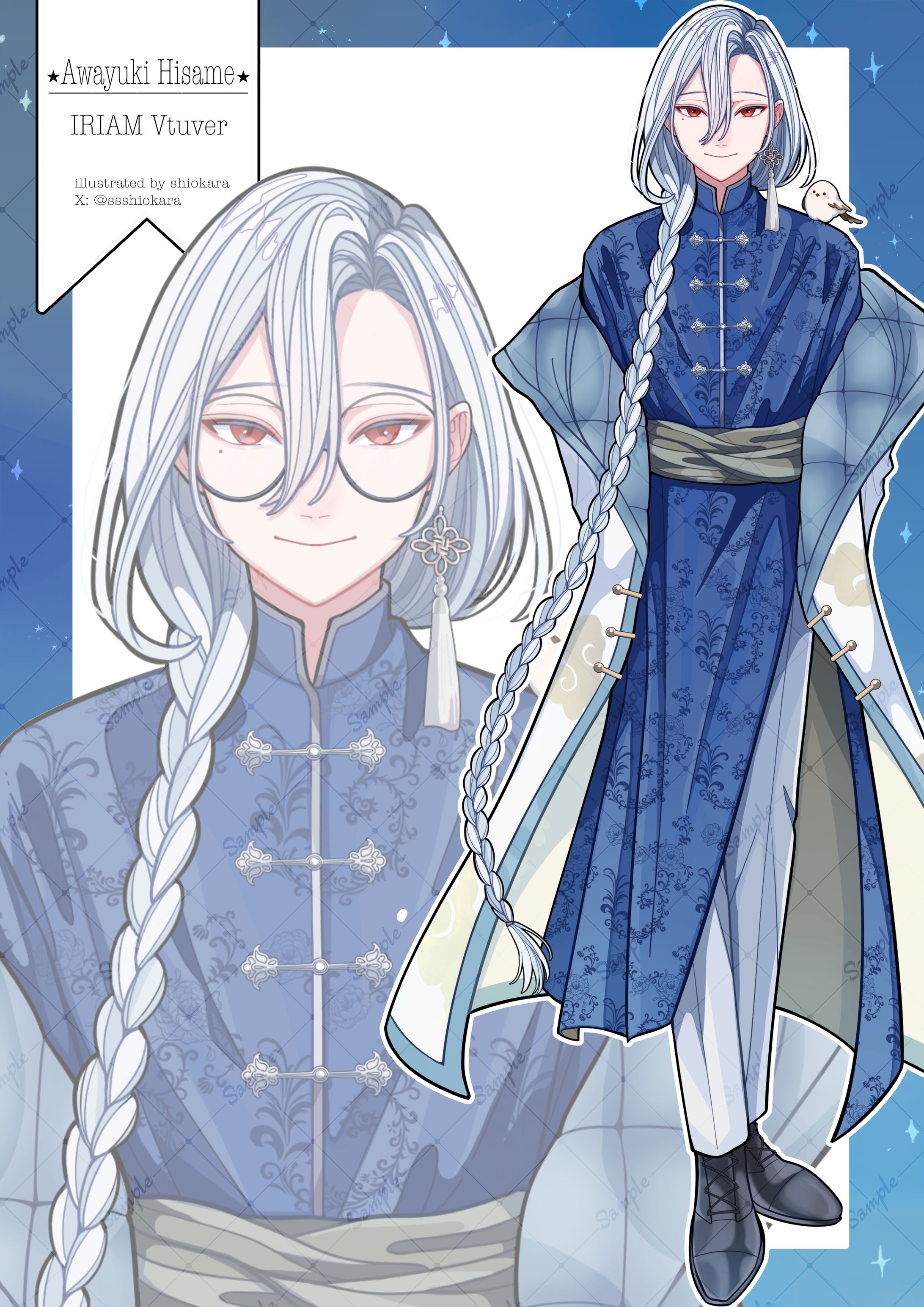 Vtuber 淡雪ヒサメ様 キャラデザ-1