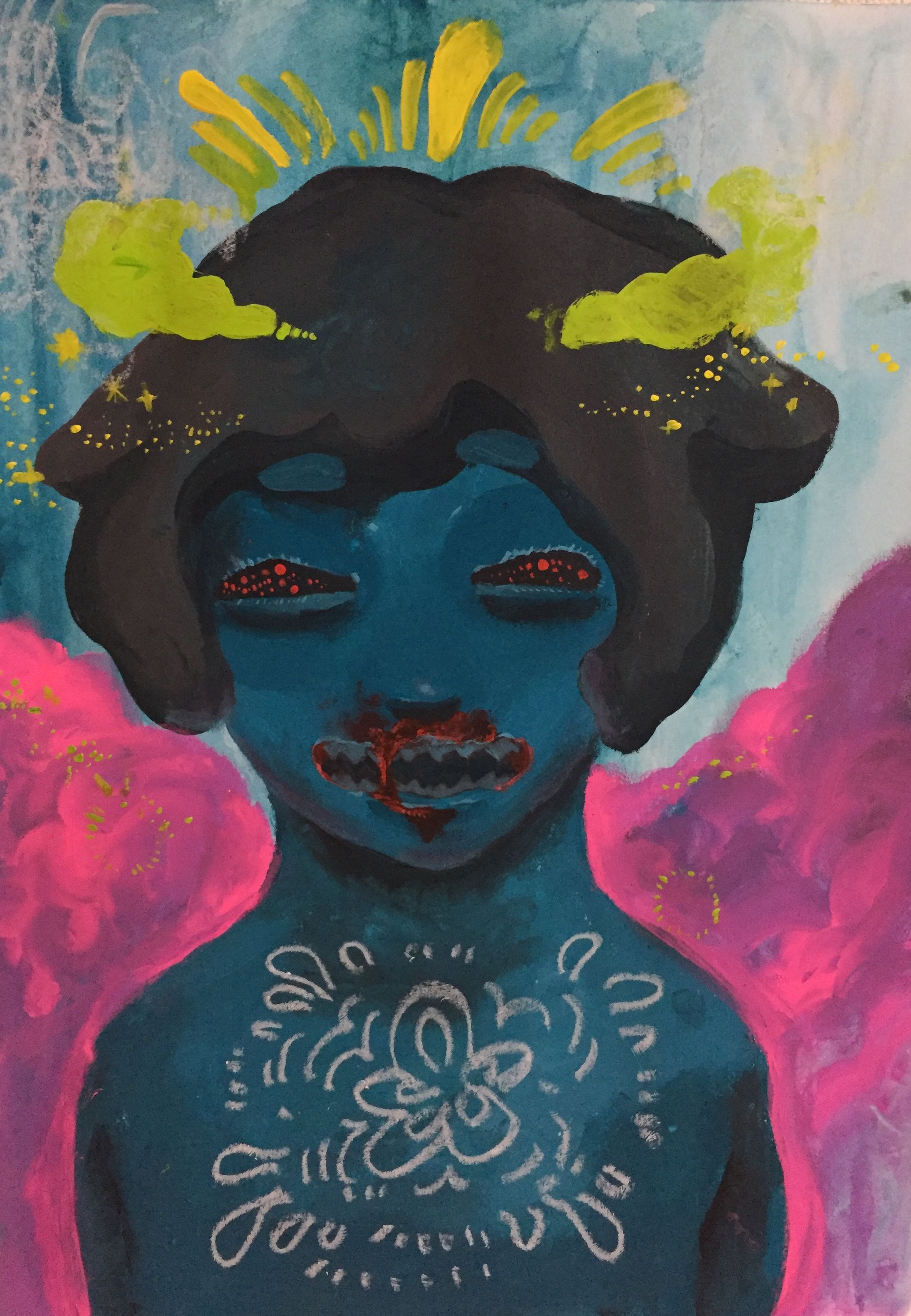 アクリルガッシュ作品