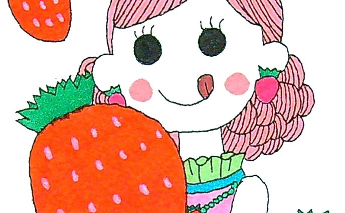オリジナルイラスト　いちごちゃん