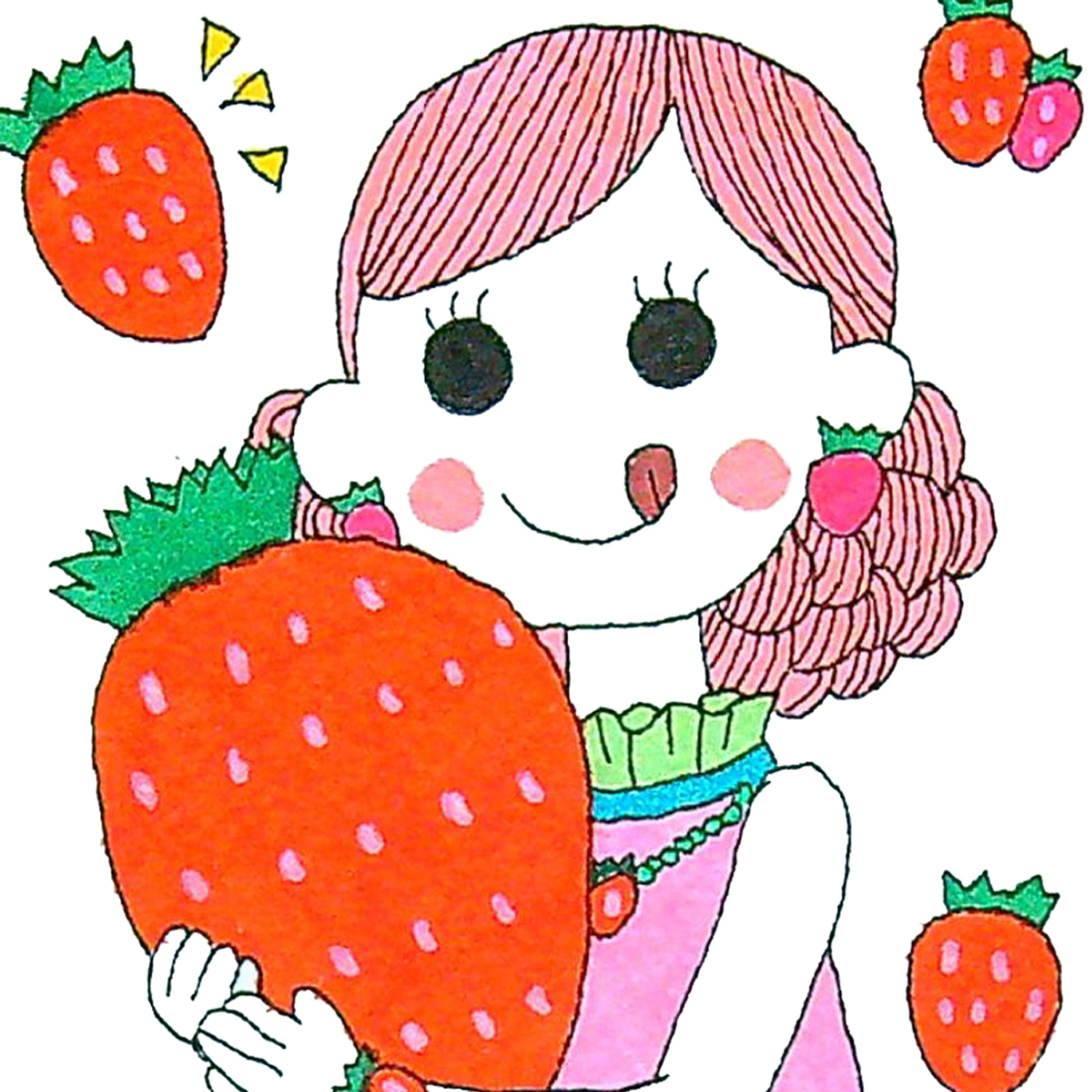 オリジナルイラスト　いちごちゃん-1