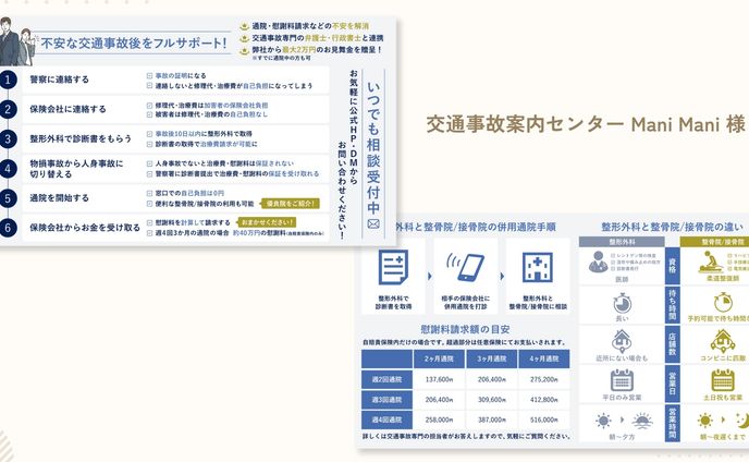 交通事故案内センター Mani Mani様