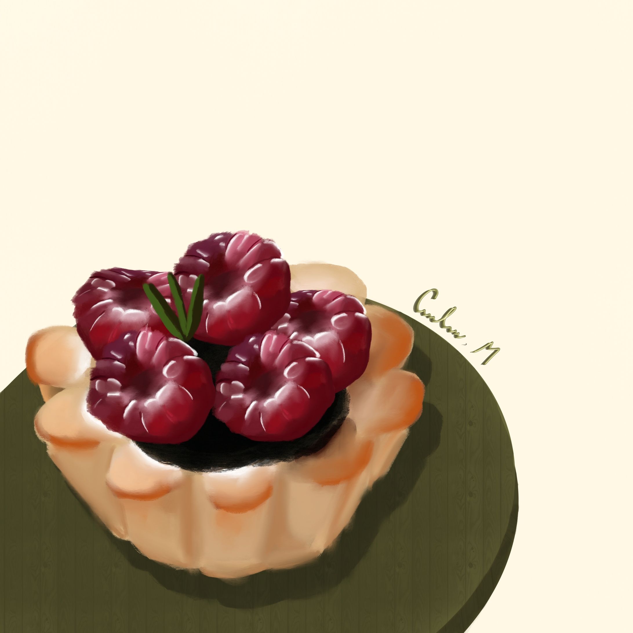 Raspberry tart-1