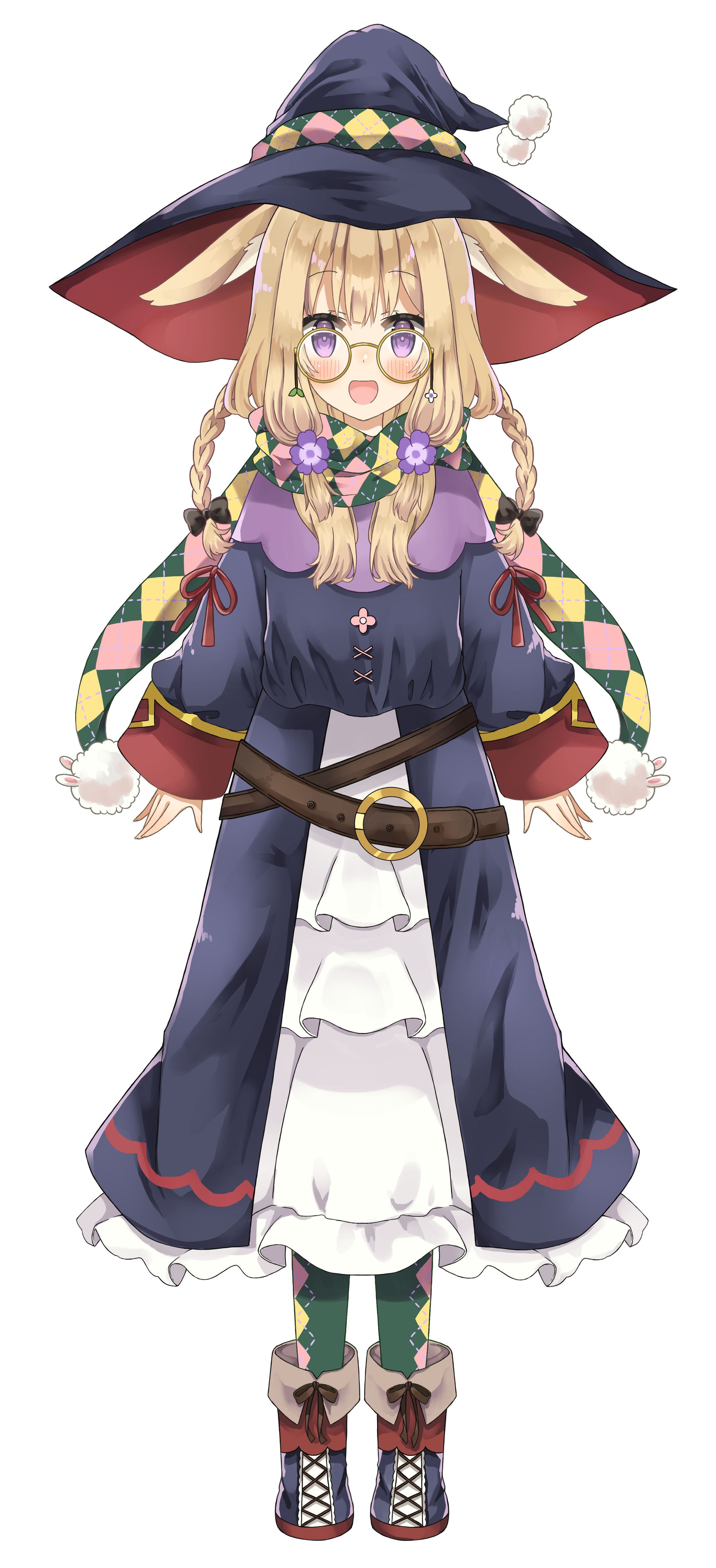 Vtuber様キャラデザイン&パーツ分け立ち絵-1