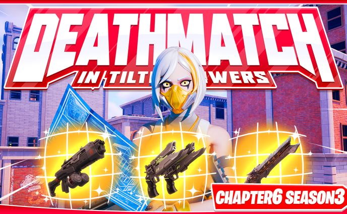 3D CGゲーム内マップサムネイル(Fortnite)