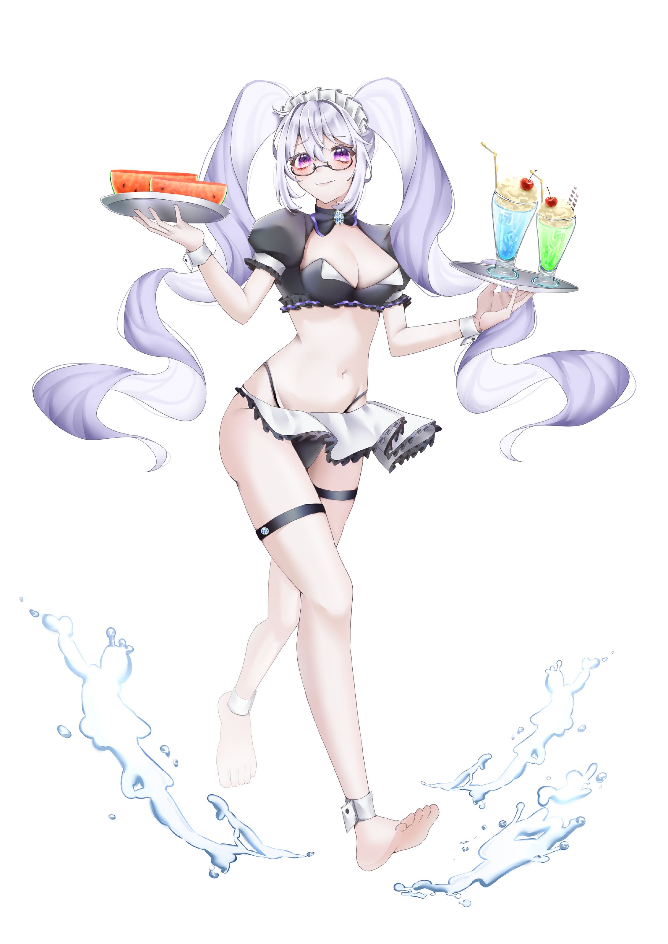 水着メイド立ち絵-1