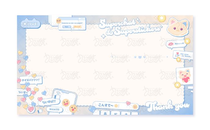 猫森すてら様　スパチャ・ステッカー用Thanksletter