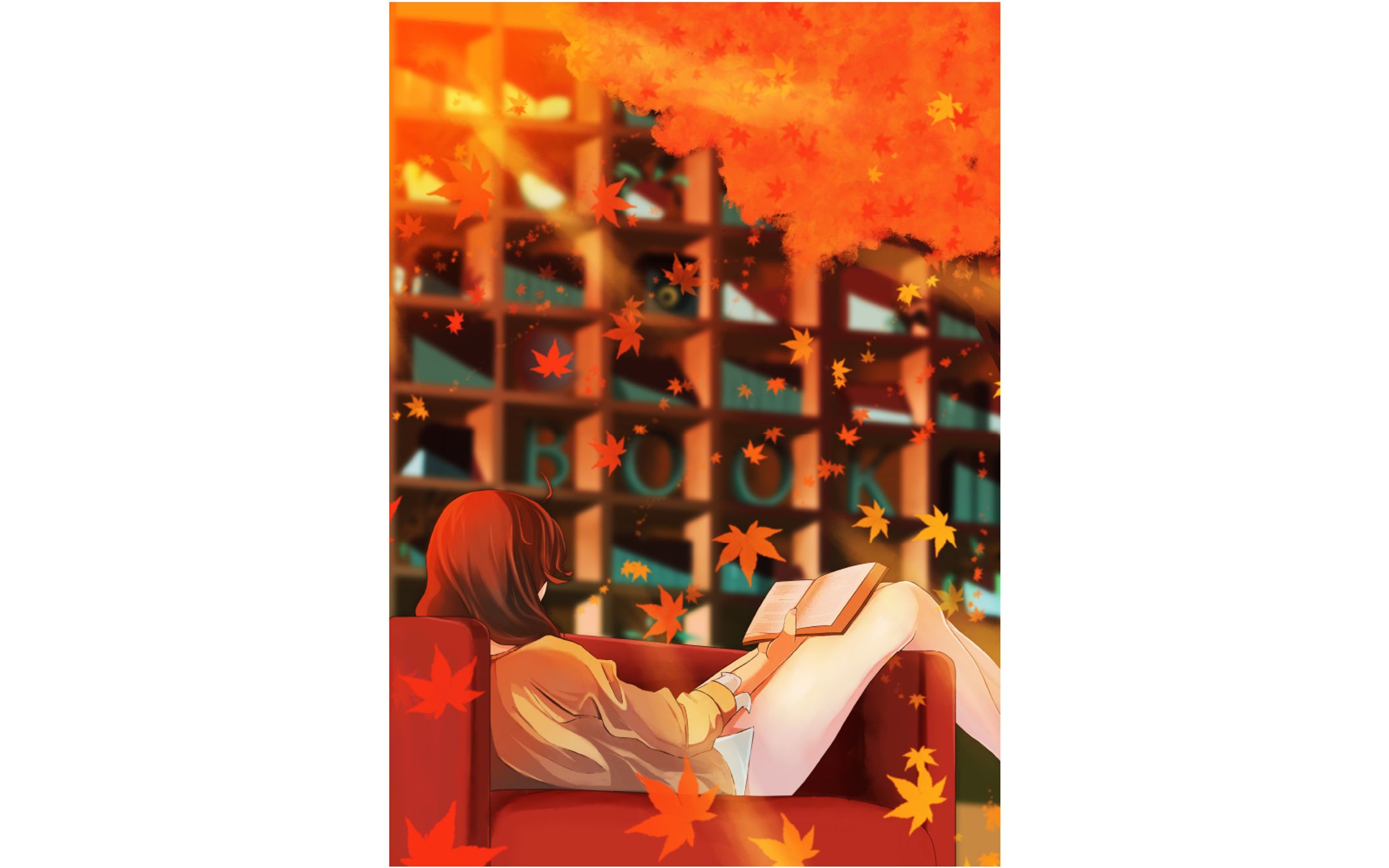 【グループ展作品】読書の秋-1