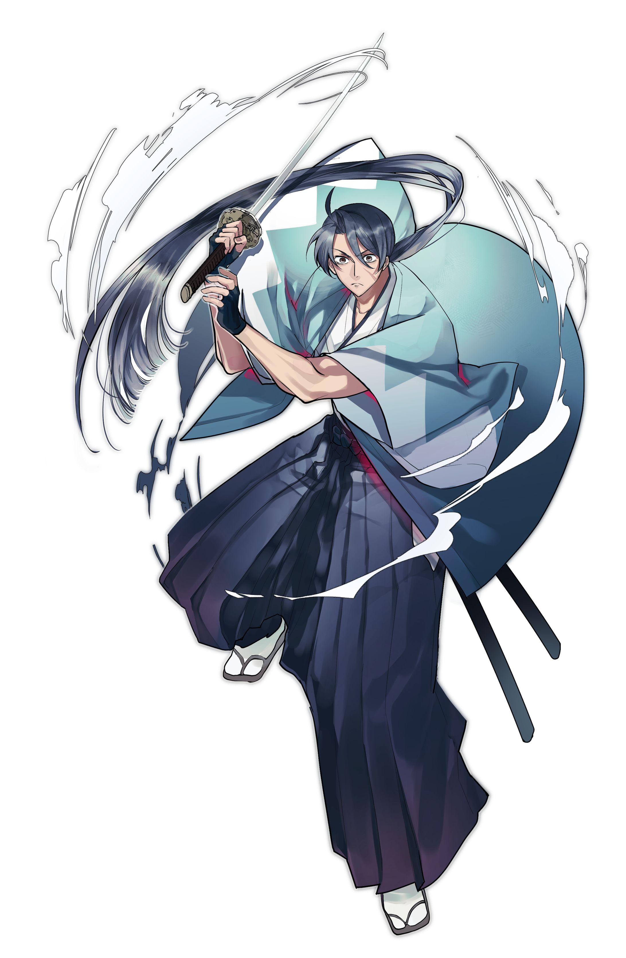 動きのある戦闘イラスト、エフェクトや着物も得意です。-1