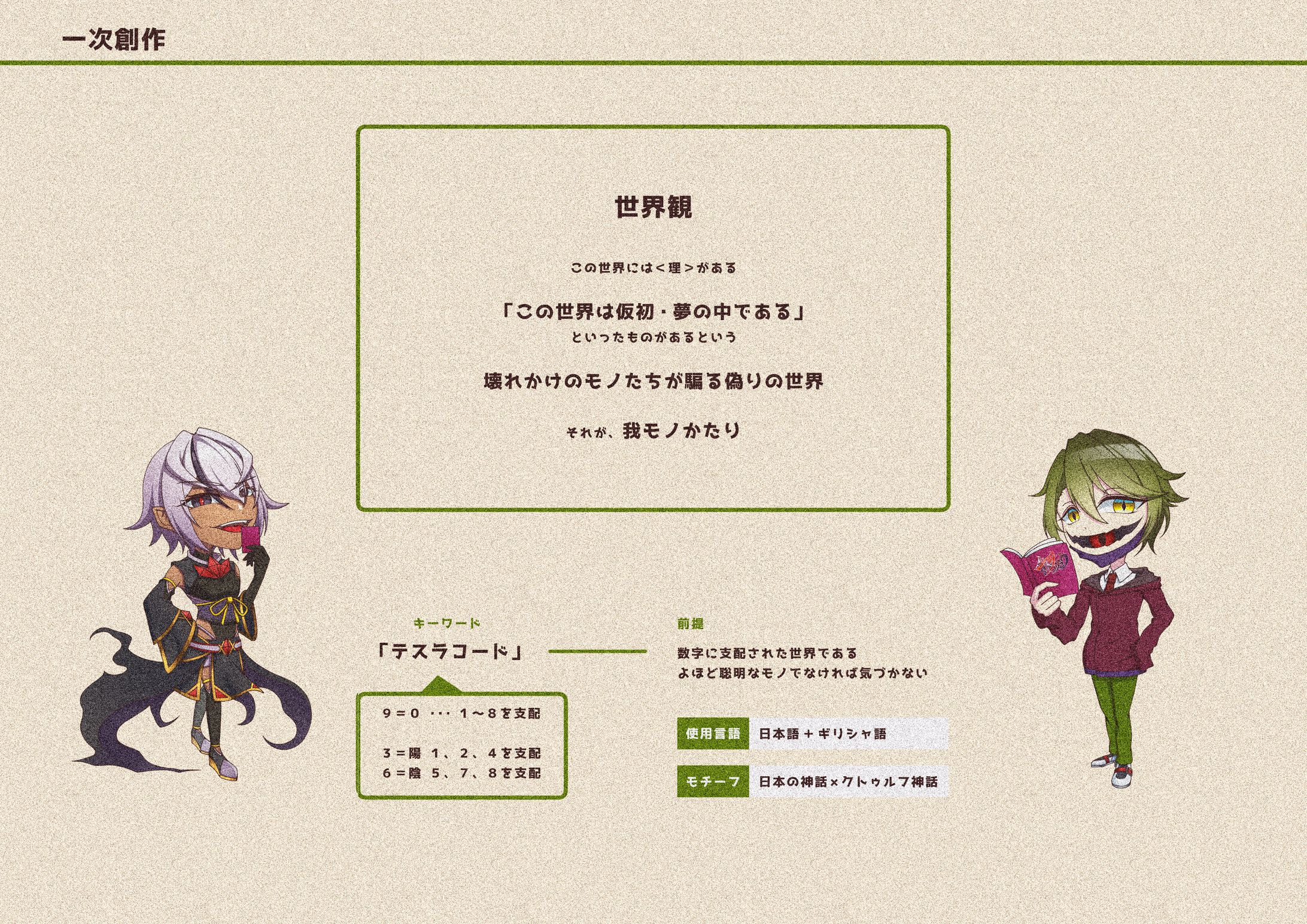 【我モノかたり】世界観-1