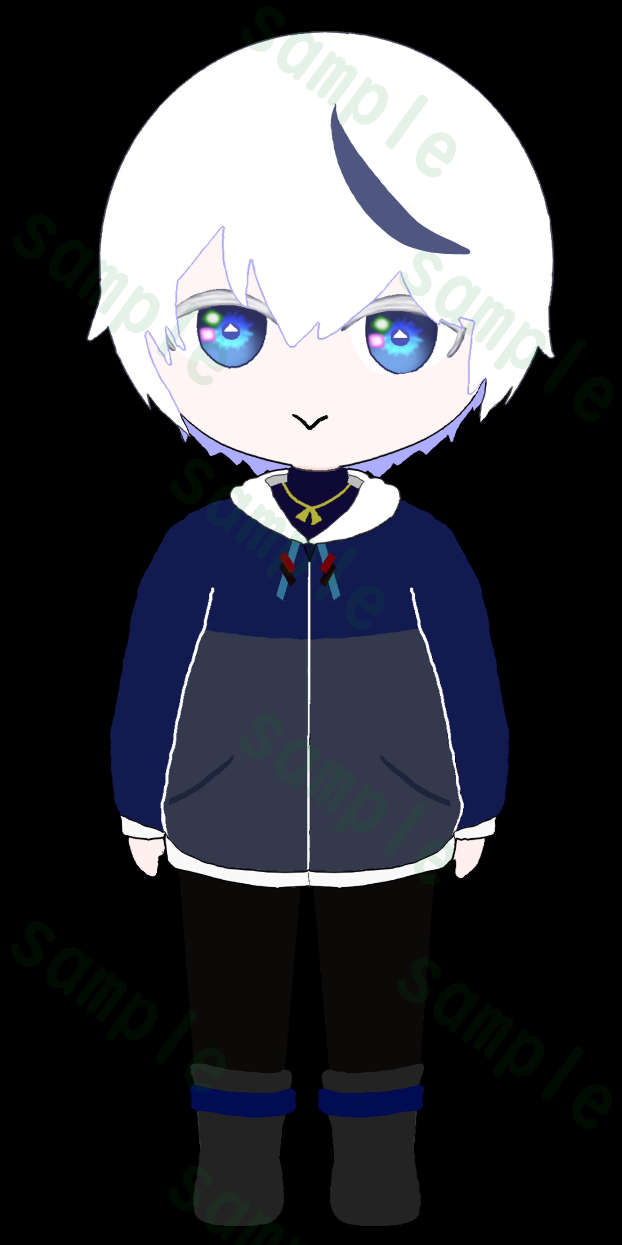 Vtuber ういういさん　ミニキャラ立ち絵-1