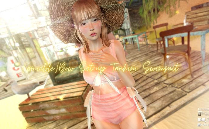 {amiable}Bow Set-up Tankini Swimsuit@Summerfest '24(50%OFF SALE).