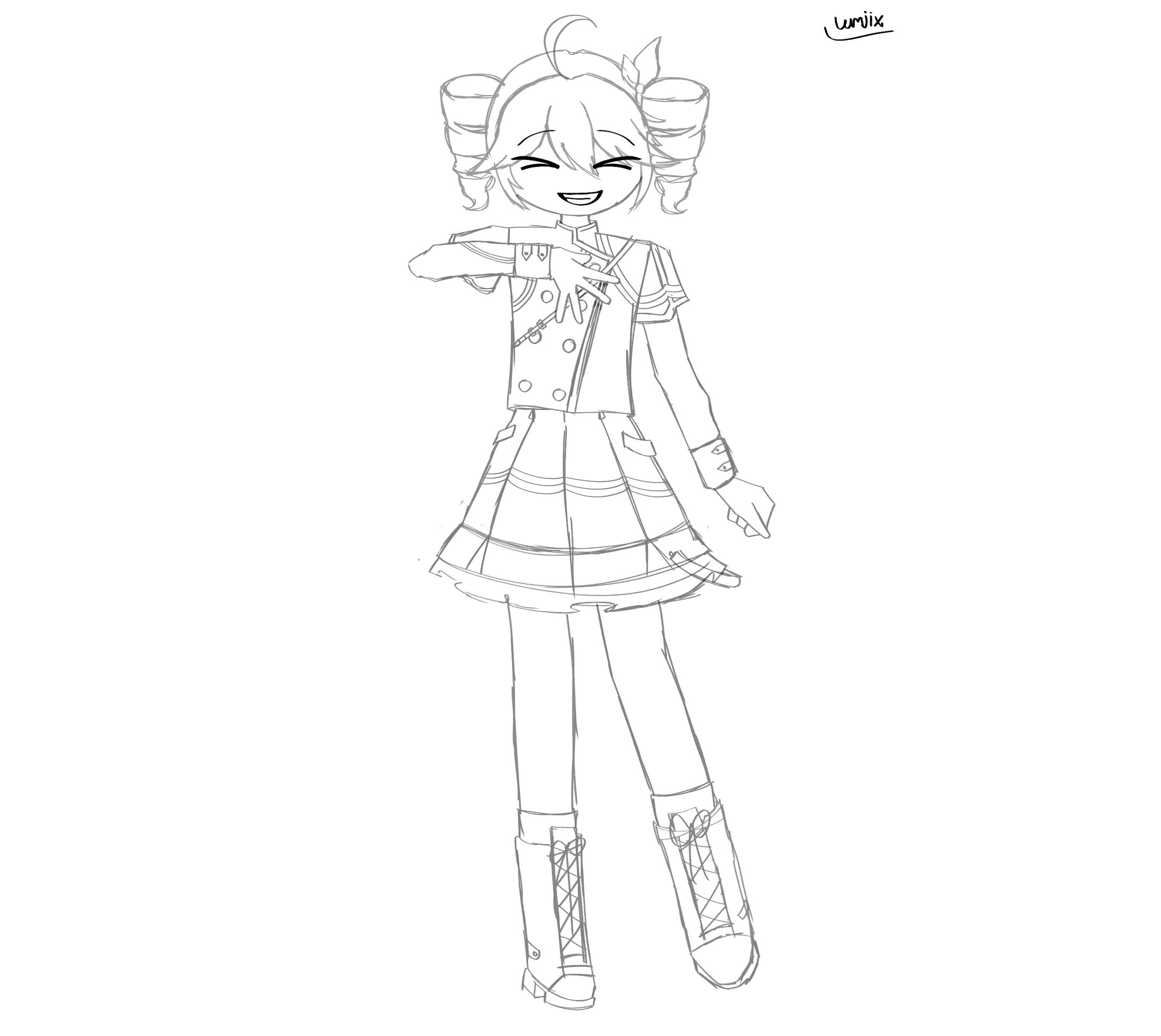 A unfinished artwork of teto-1