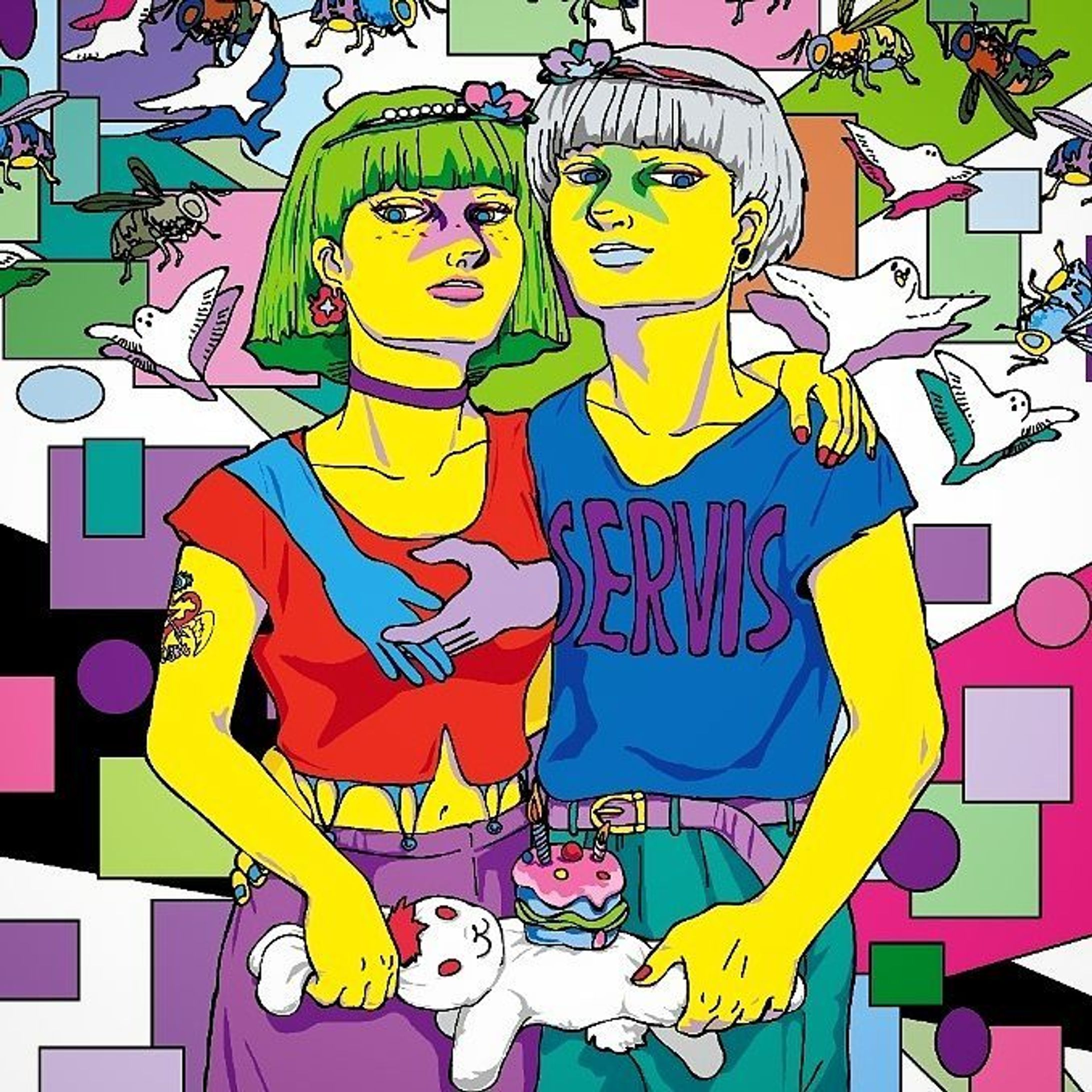 TWIN SPARK

#boy#girl#フルグラフィックTシャツ#イラスト#絵#カラフル#pop#蜂#pic#鳥#twins#spark#fullgraphicTshirt #picture#bee#bird #colorful#Illust#Tシャツ#yellow#bunny
#cupcake#Tshirt#tattoo#fashion-1