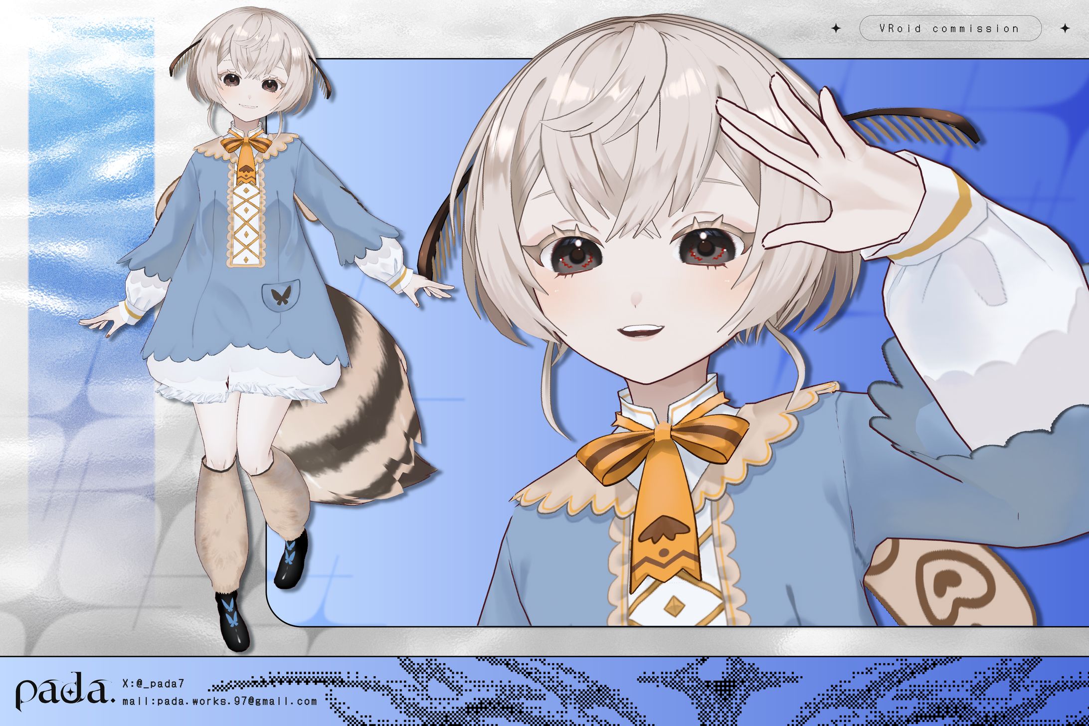 VRoid 3D model / 繭糸-1