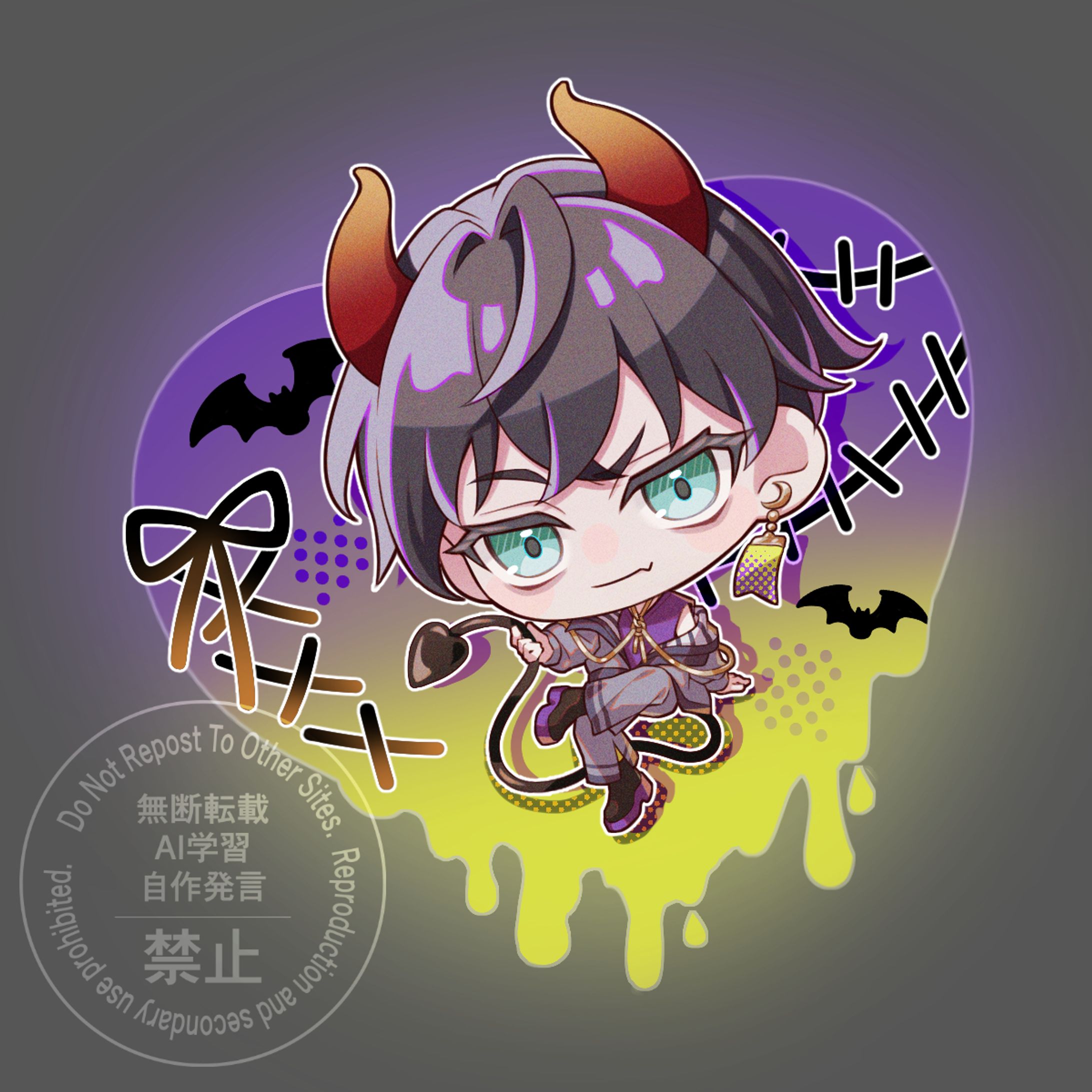 【創作】ハロウィンちび-1