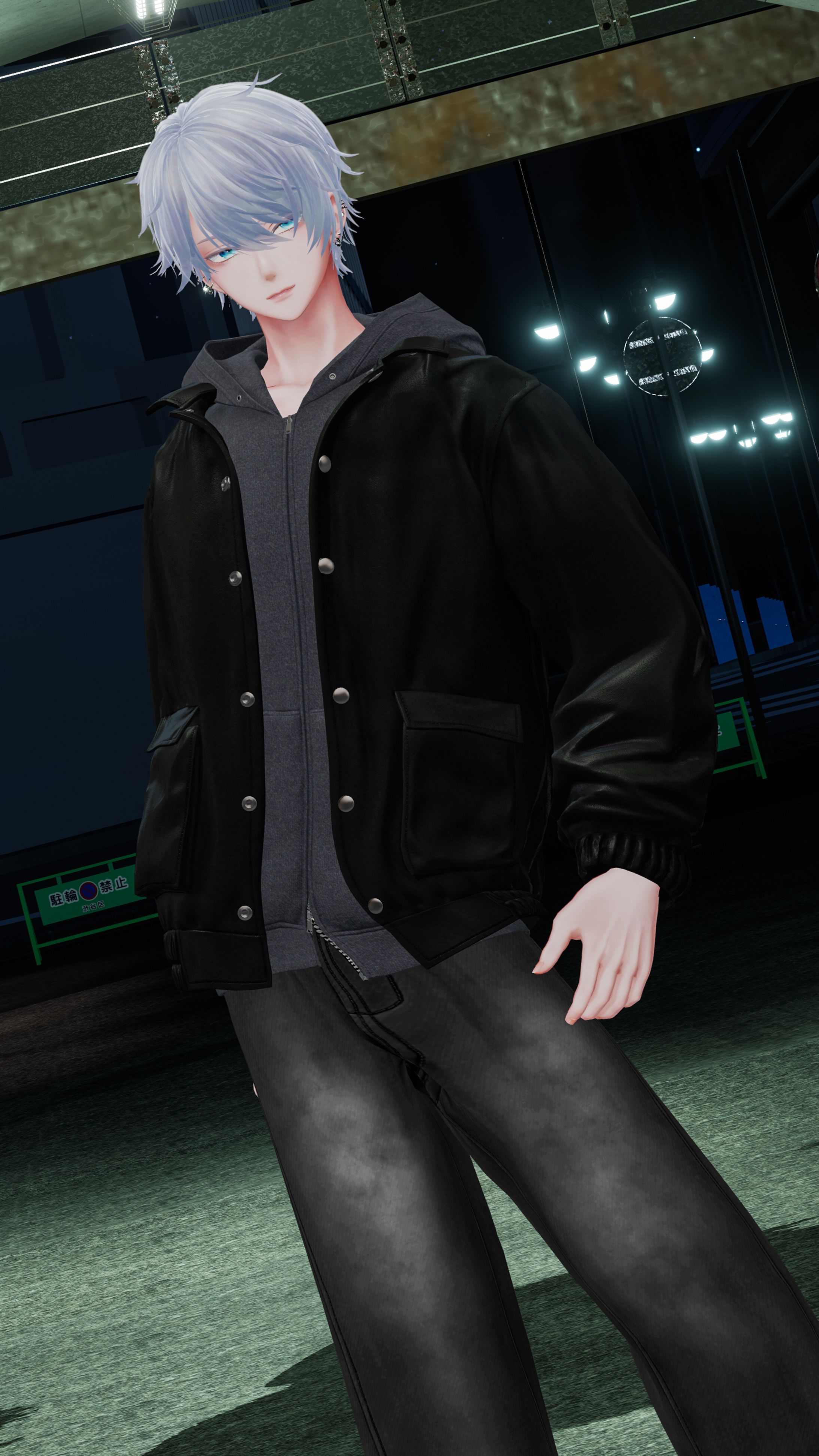 【モデル・PR】OGRE_Leather&Hoodie-1