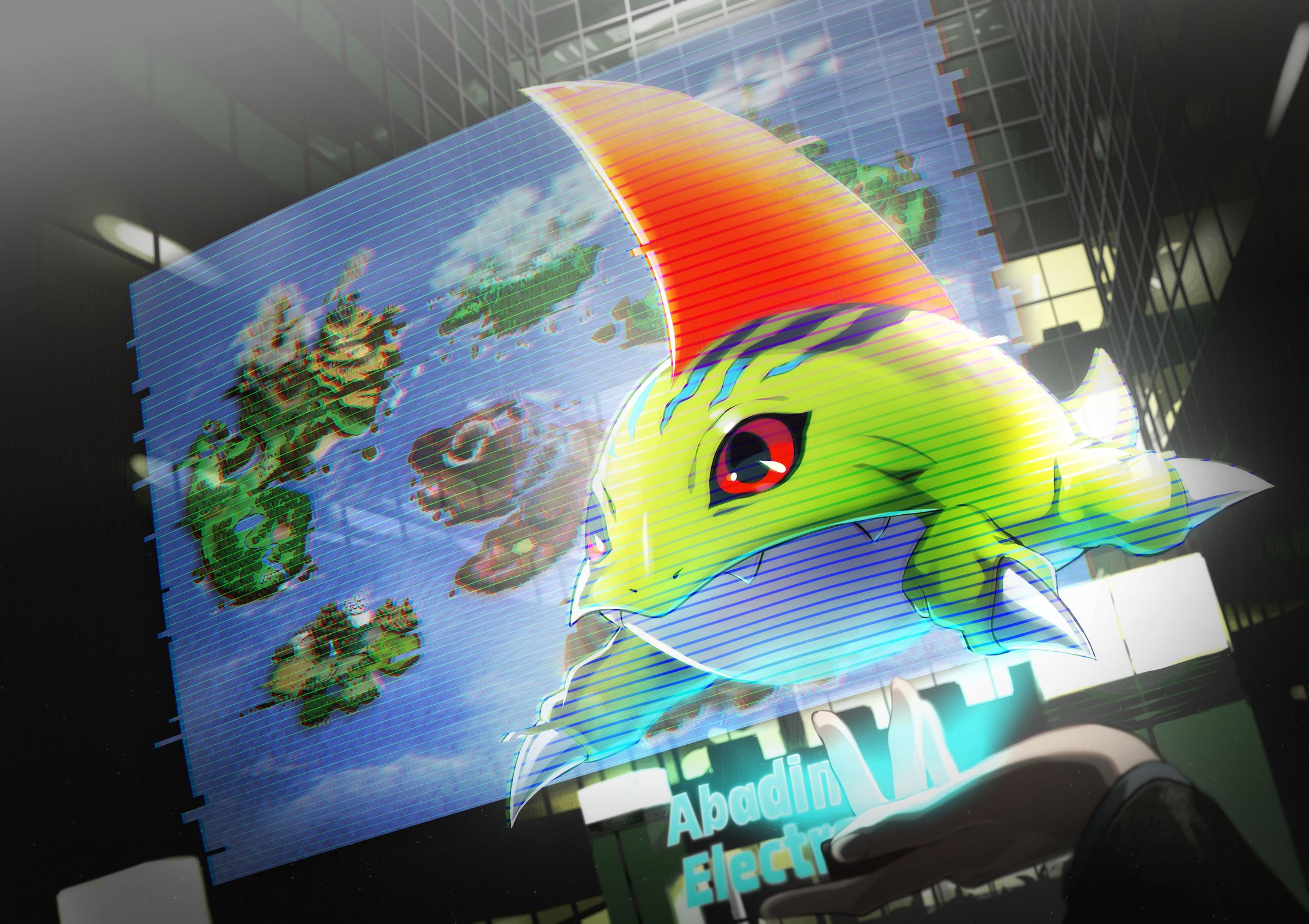 【仕事絵】DIGIMONSEEKERS カラー挿絵❶-1