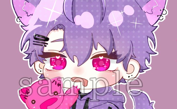 デフォルメバストアップイラスト　アイコン用