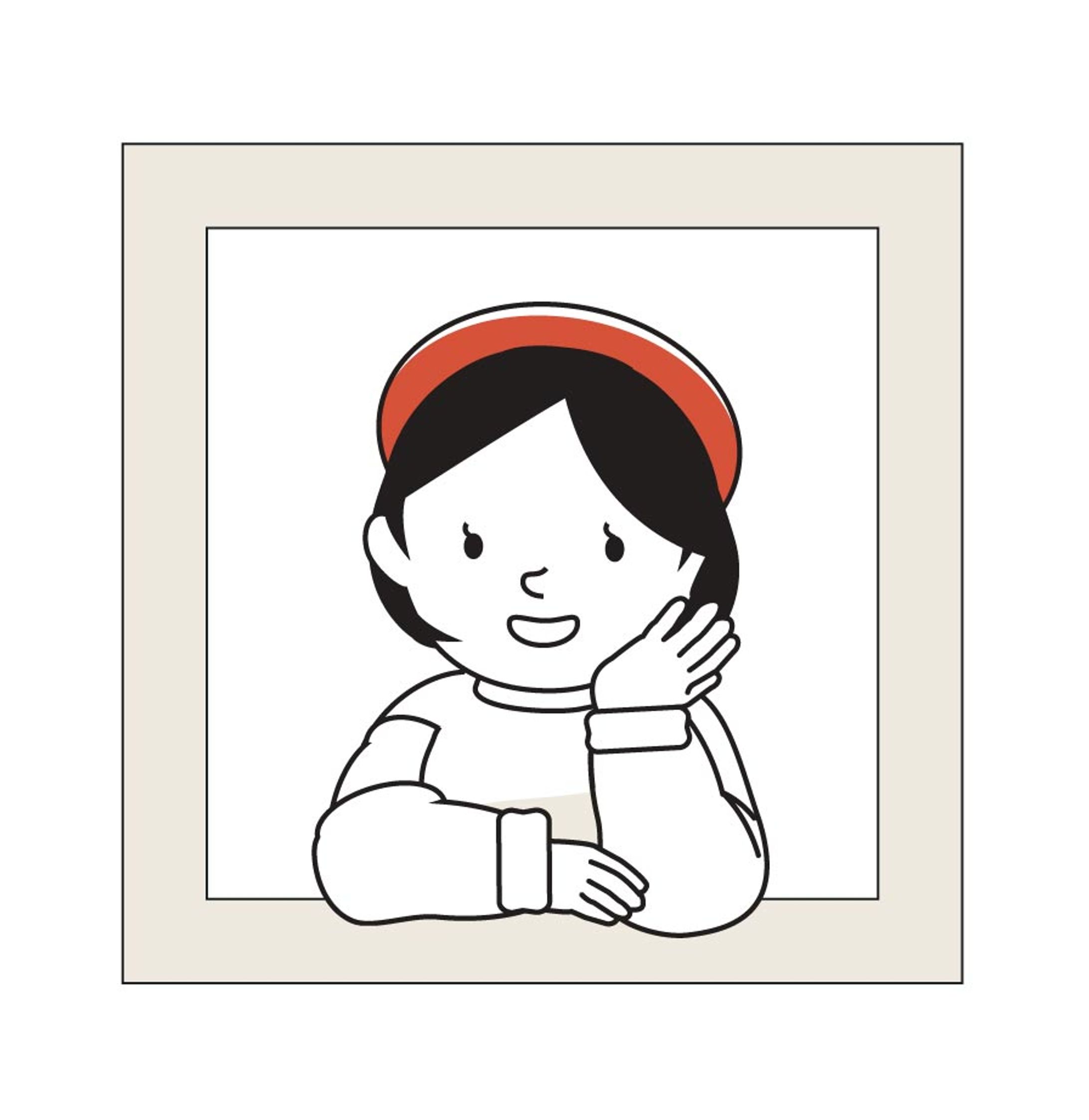 自画像のイラスト-1