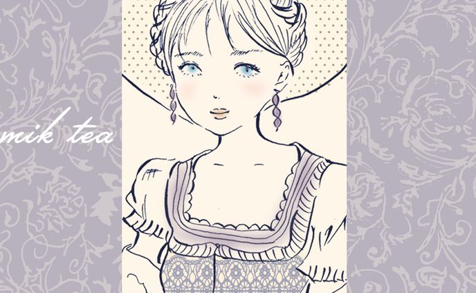 イラスト　民俗衣装の女の子