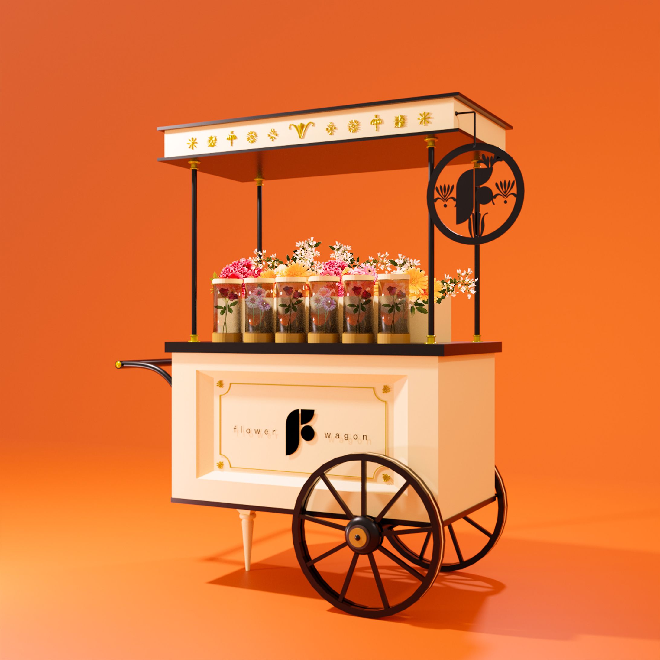 Flower wagon-1