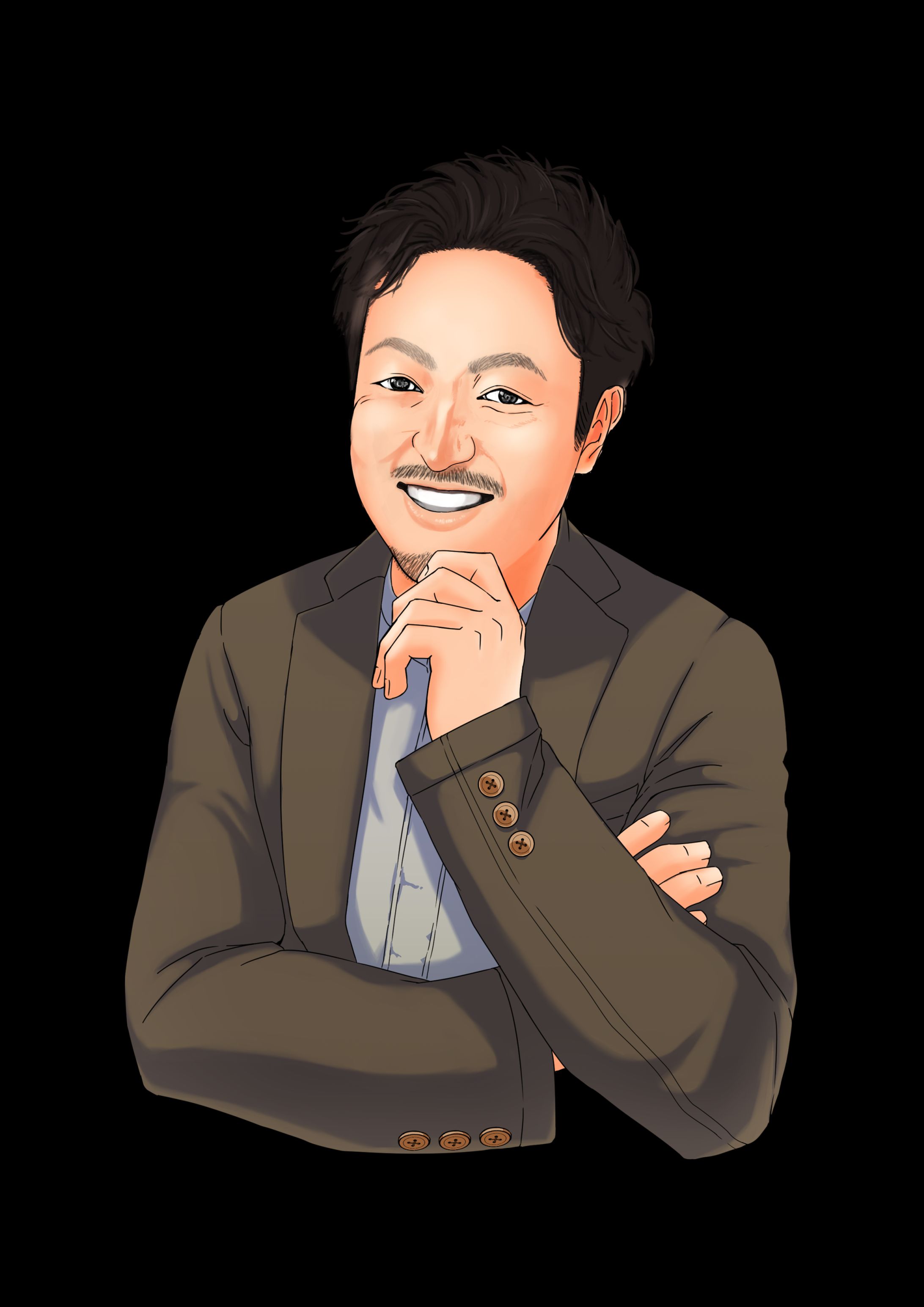 名刺用似顔絵イラスト-1