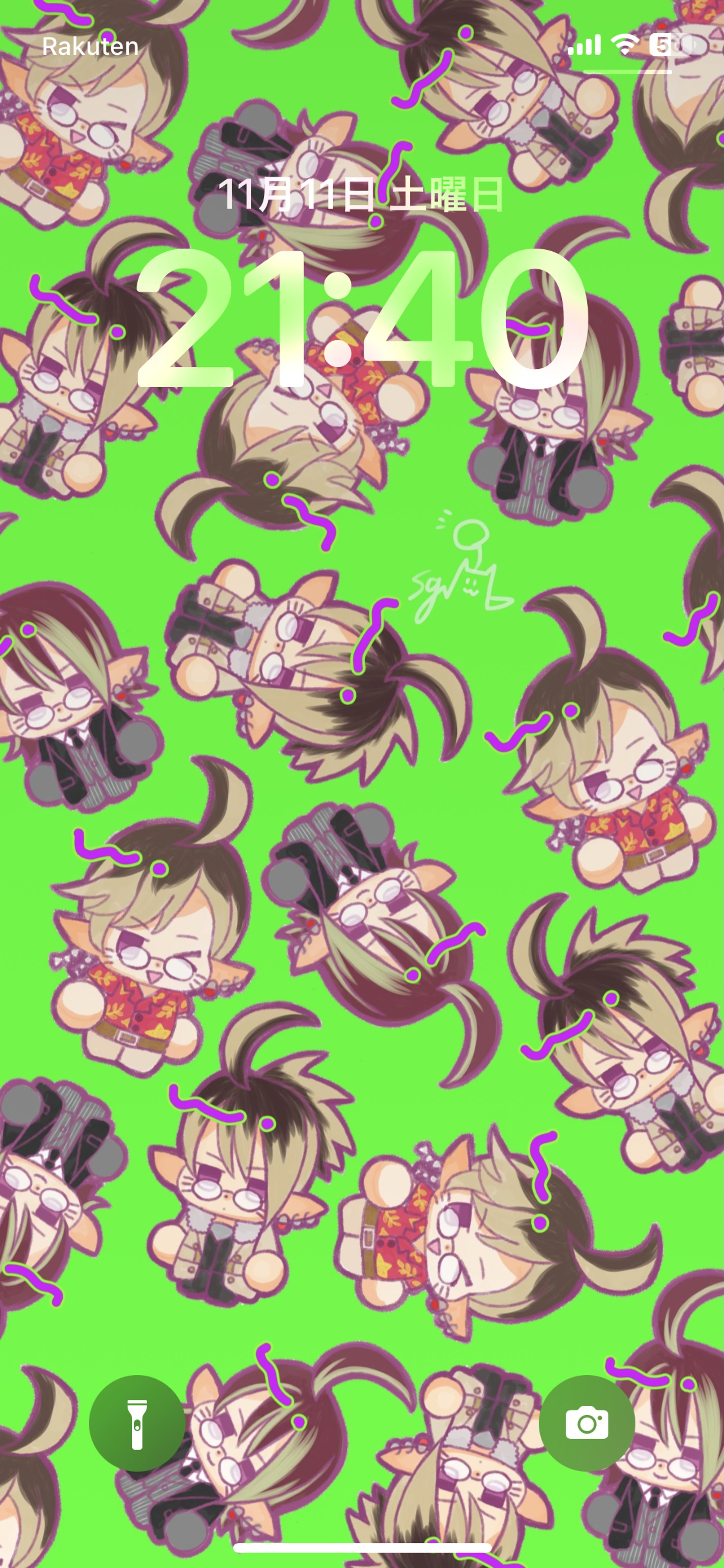 【ご依頼】クライアント様のFFⅩⅣのキャラクターのロック画面-1