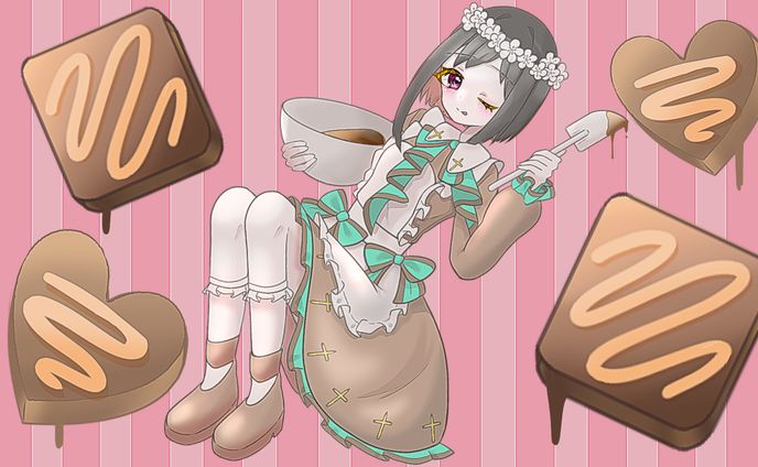 綺咲山九星くるみ様 バレンタインイラスト