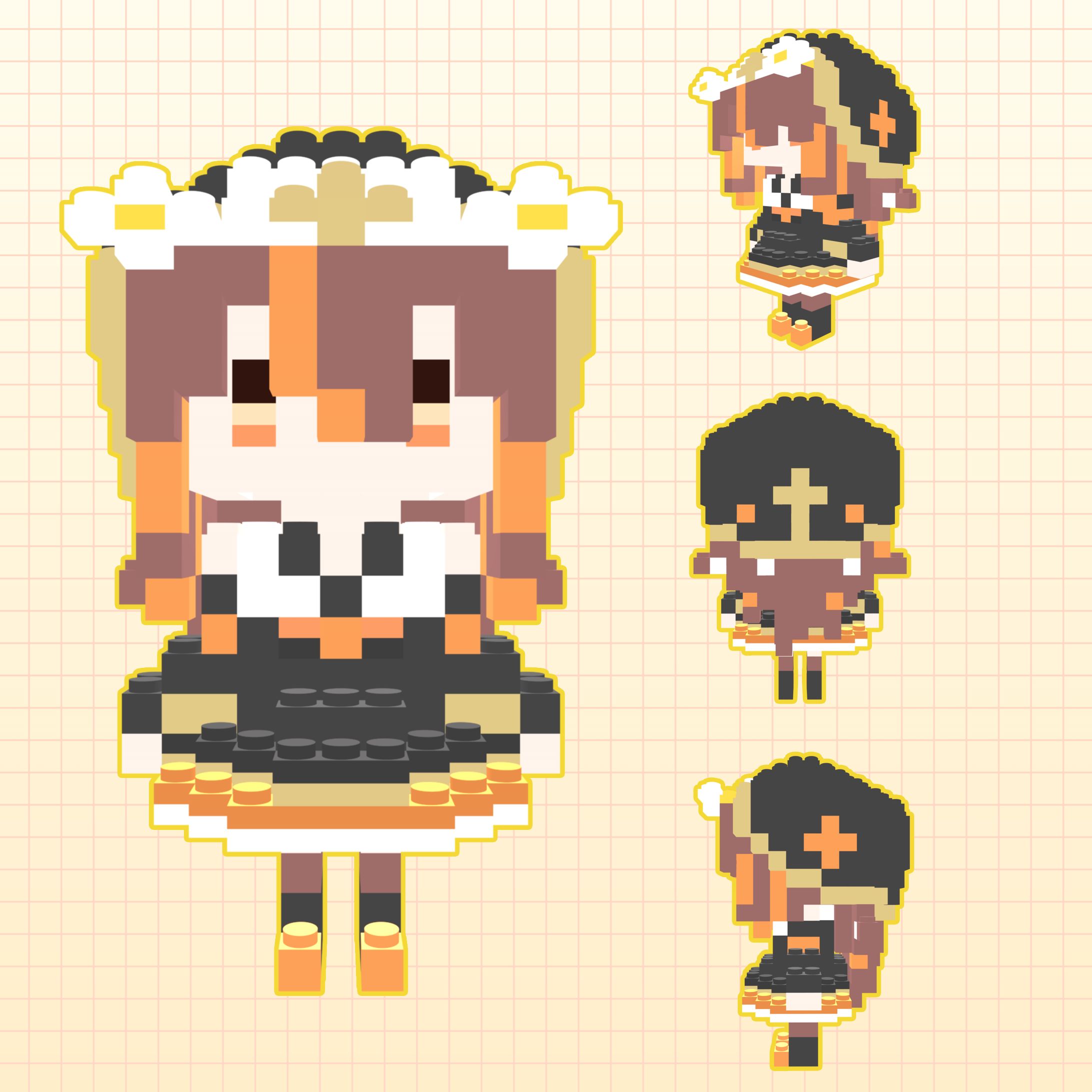 ブロック風作例【やすらぎこふぃん様】-1