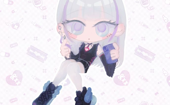 イラスト、vライバー