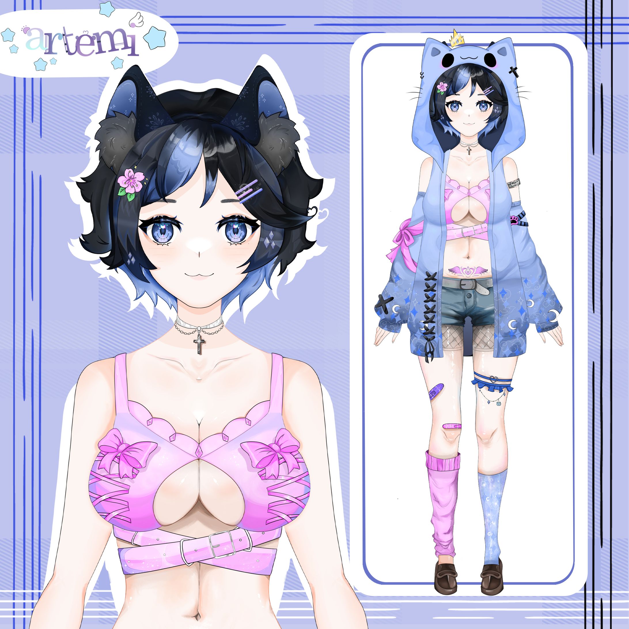hikari vtuber art/ model-1