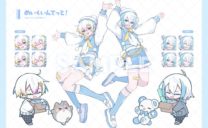 【しるばーな/Relu/藤犬鈴】コラボ楽曲MVイラスト