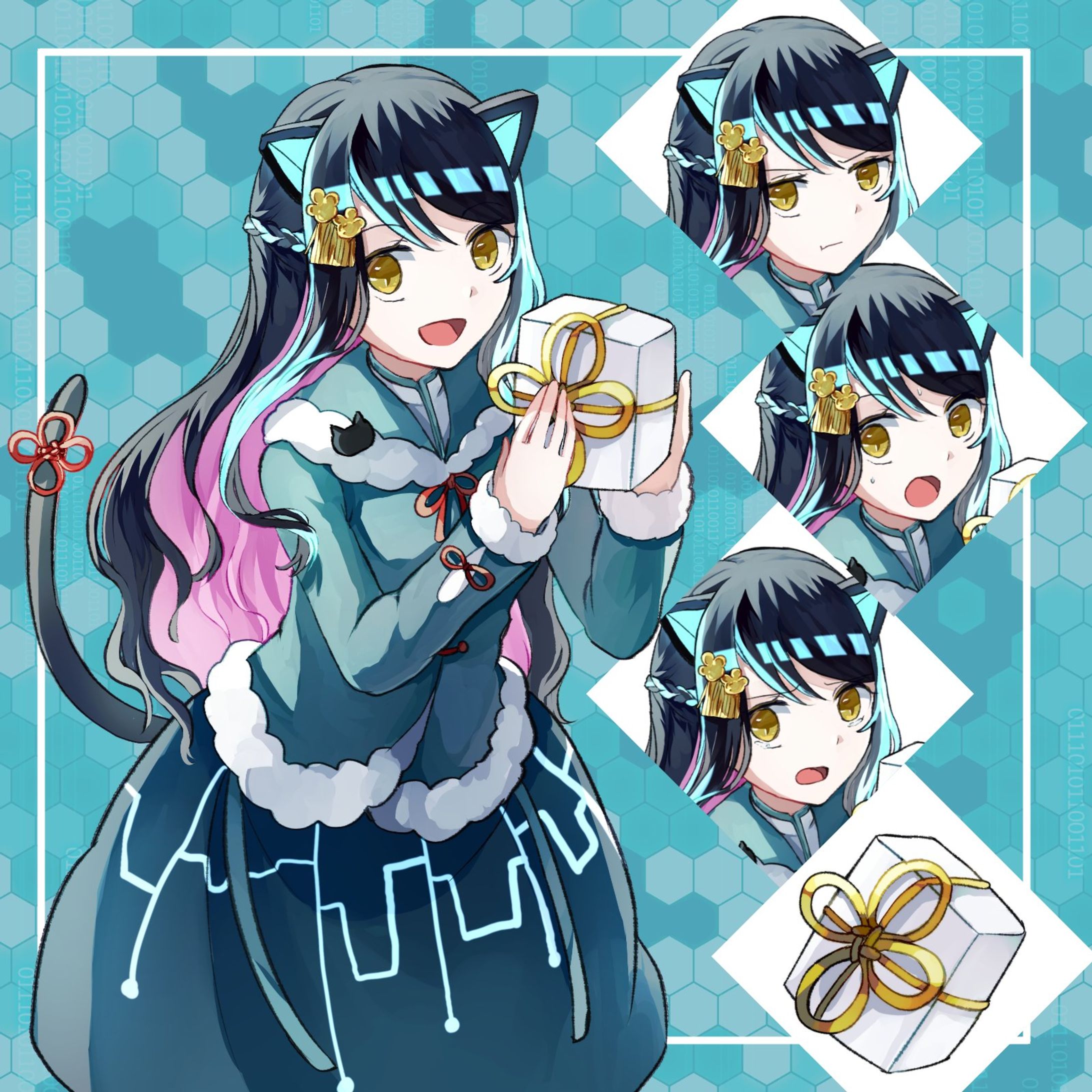 虹架麗 お誕生日イラスト2024-1