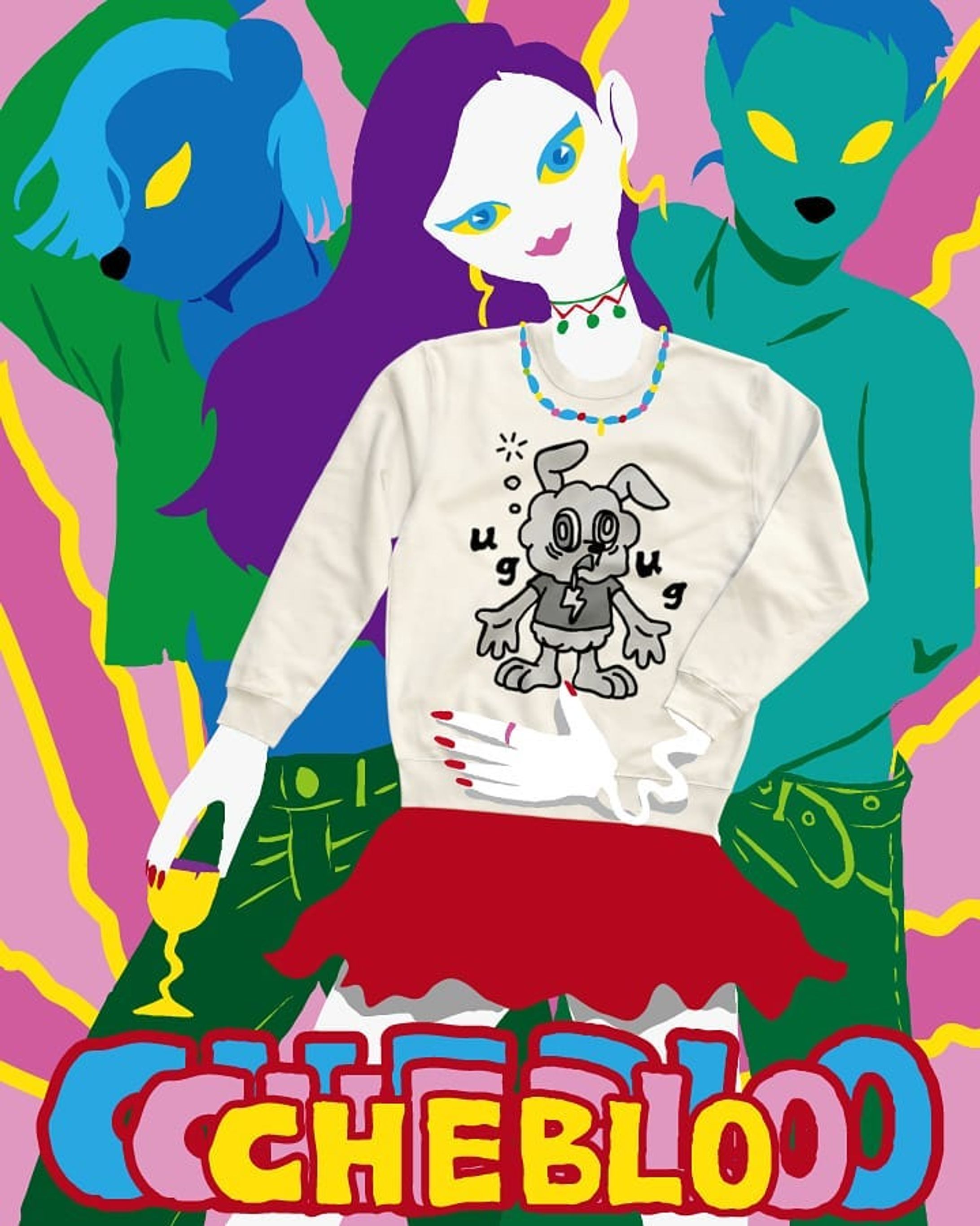 【JUNKIE GREY】 のスウェット😎💜💙
・
■カラー：全15色
■サイズ：S・M・L・XL，(Kids)110・130・150
・
《スズリ》のCHEBLOのショップで販売中です🤹
・
色んな商品があるので覗いてみてね👀
・
・
・
#cheblo#cheblocrafthouse#animal#ポップ#イラスト#カラフル#キュート#fashion#illust#pic#絵#character#Illustrator#illustrator #colorful#pop#cute#スウェット#shop#長崎#junkie#ショップ#ストリート#キャラクター#ファッションsweat#greyトレーナー#長袖#boy#girl#lady#men#boy-1