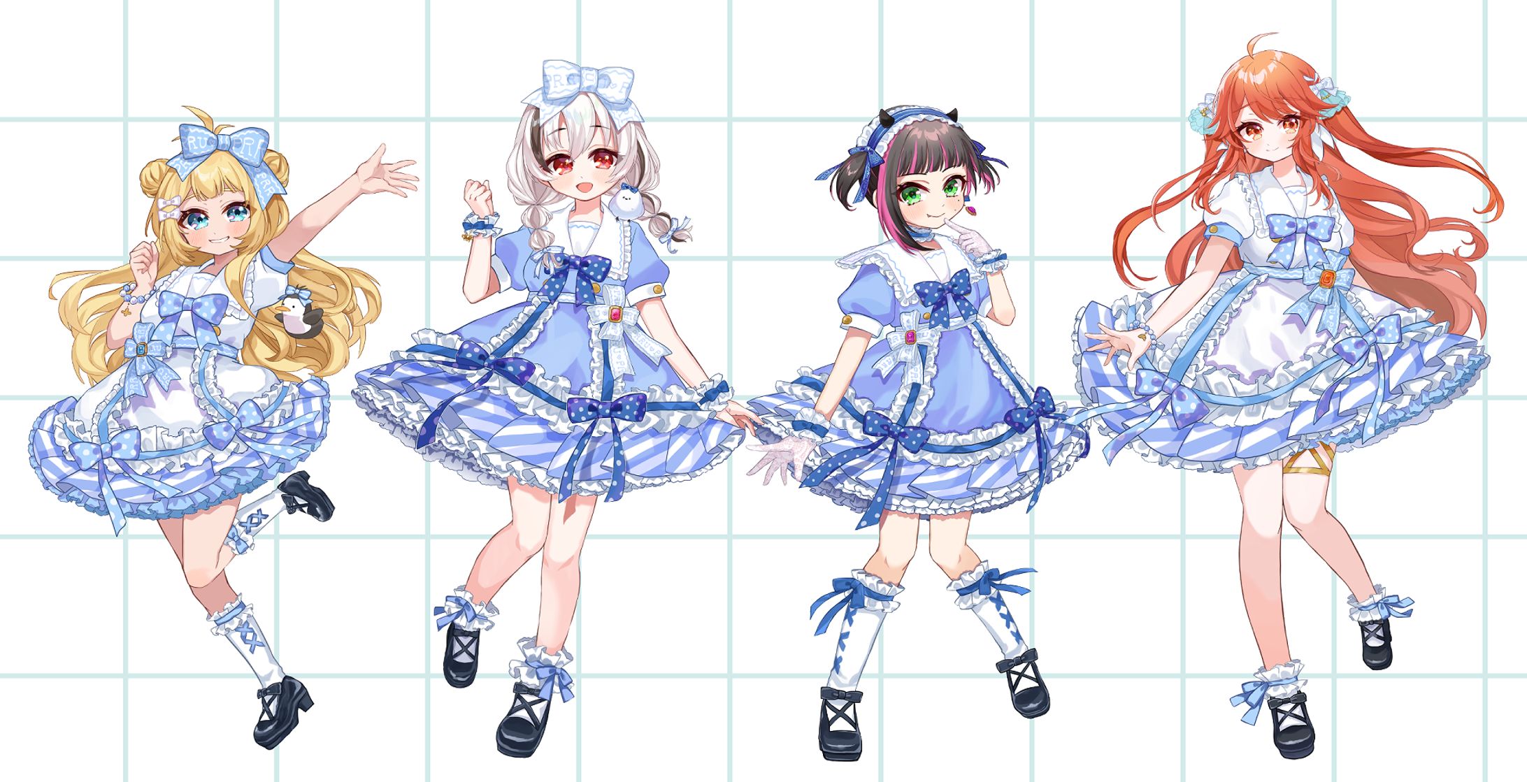 Vtuber 南島ピオン様/ 霜鸟リコ様/リタ様/花宮うなぎ様 歌ってみたイラスト-1