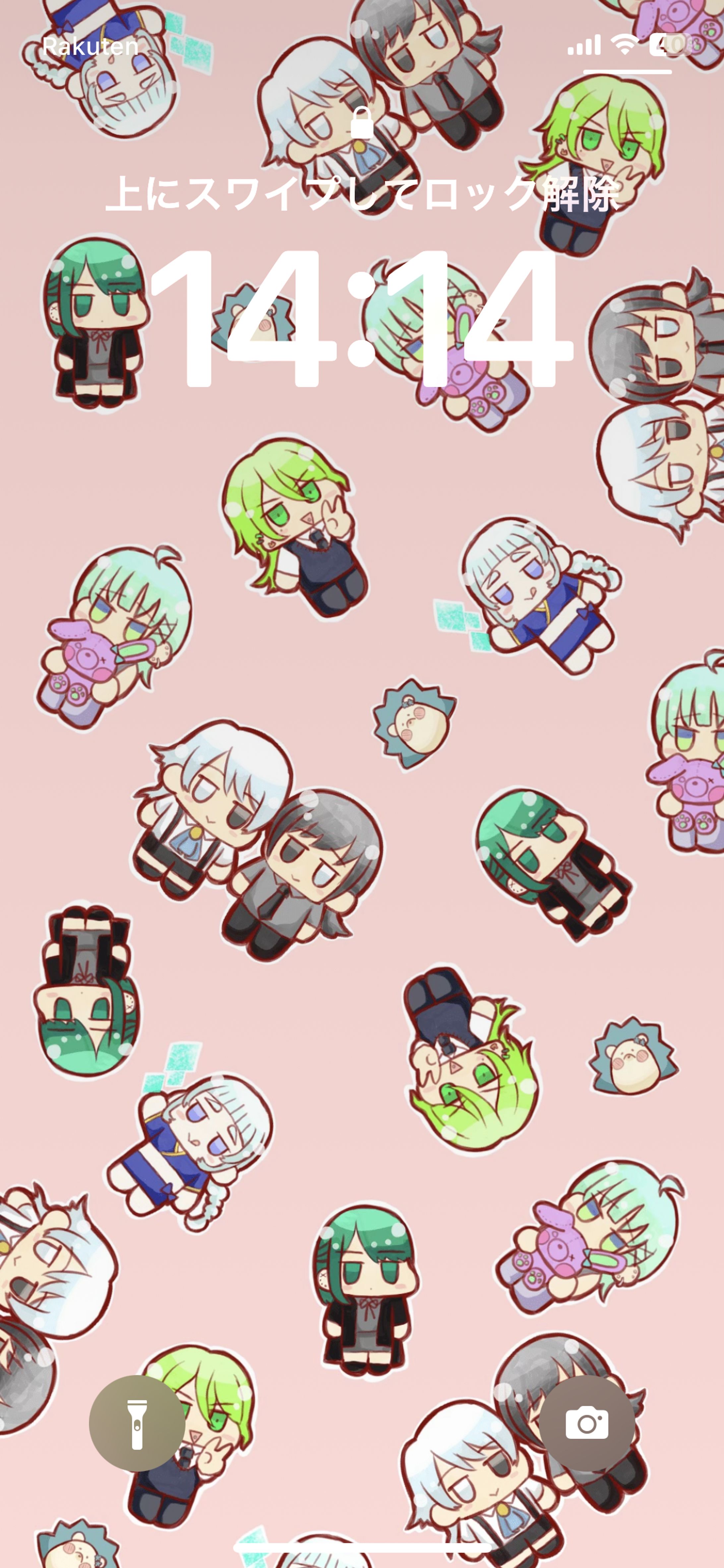 【ご依頼】クライアント様のOCのロック画面-1