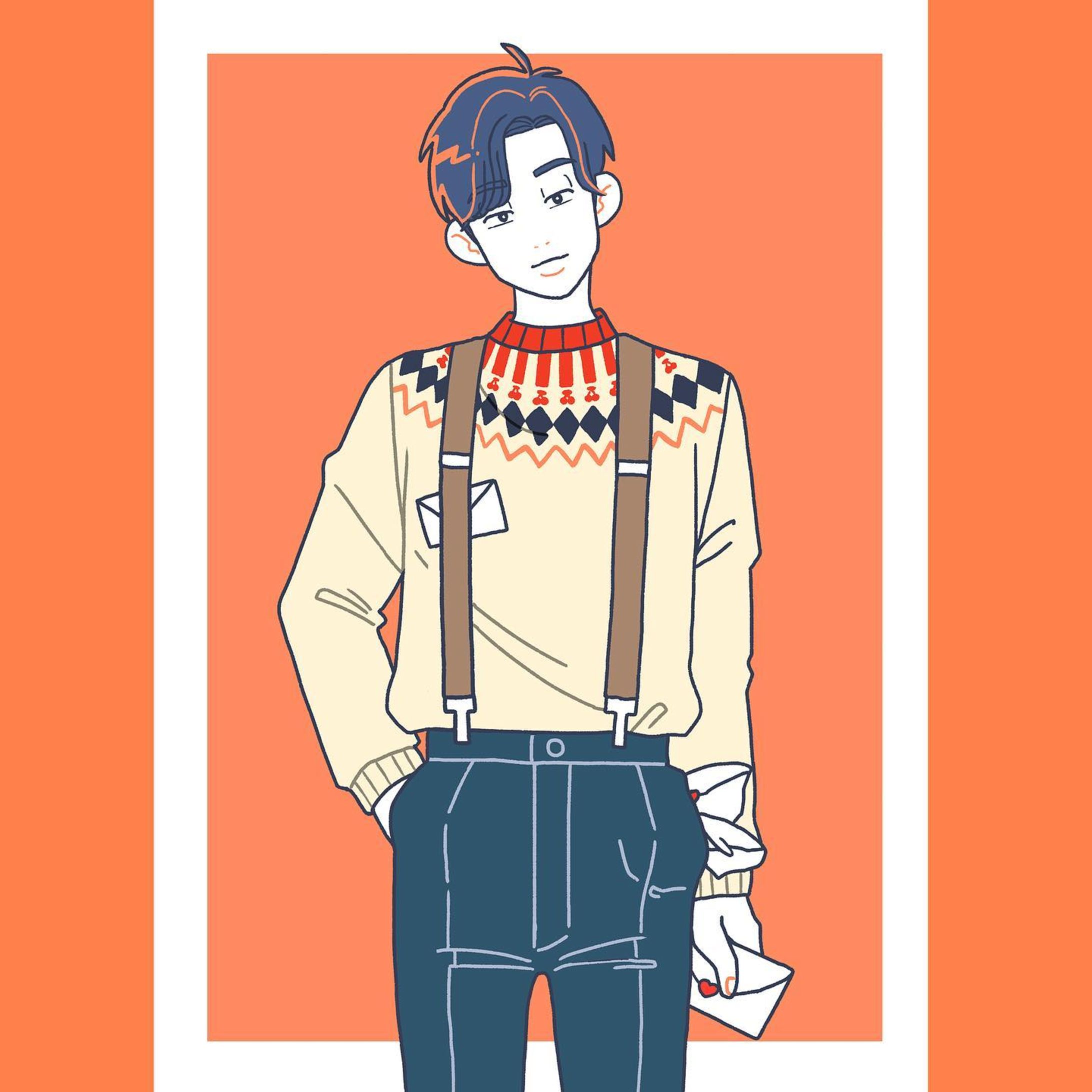 I can't give you a love letter.

#illustration #illust #loveletter #biglove #cherry #cherryboy #mensfashion #イラスト #ラブレター #チェリー #チェリーボーイ-1