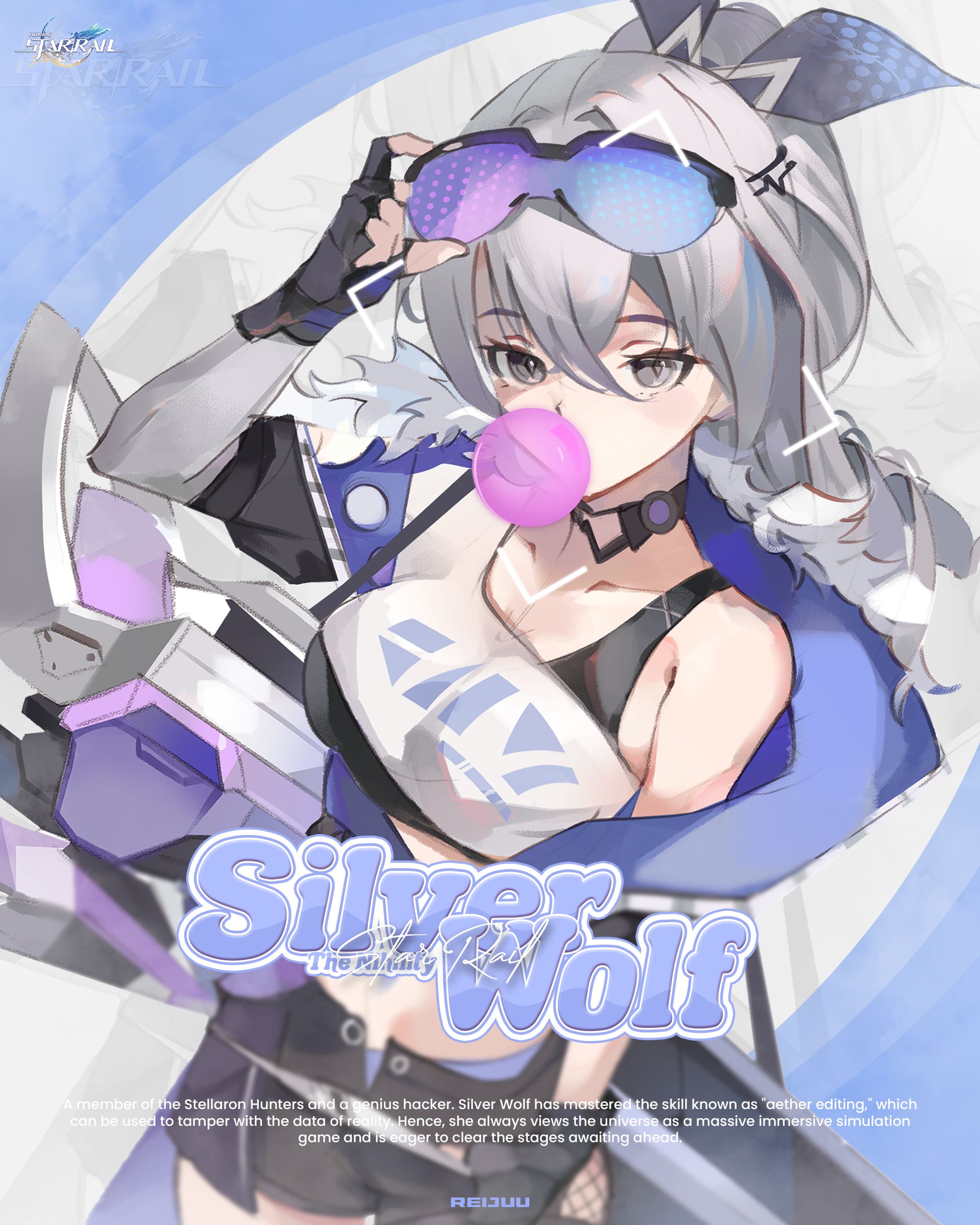 [Anime Poster Design] - Silver wolf-1