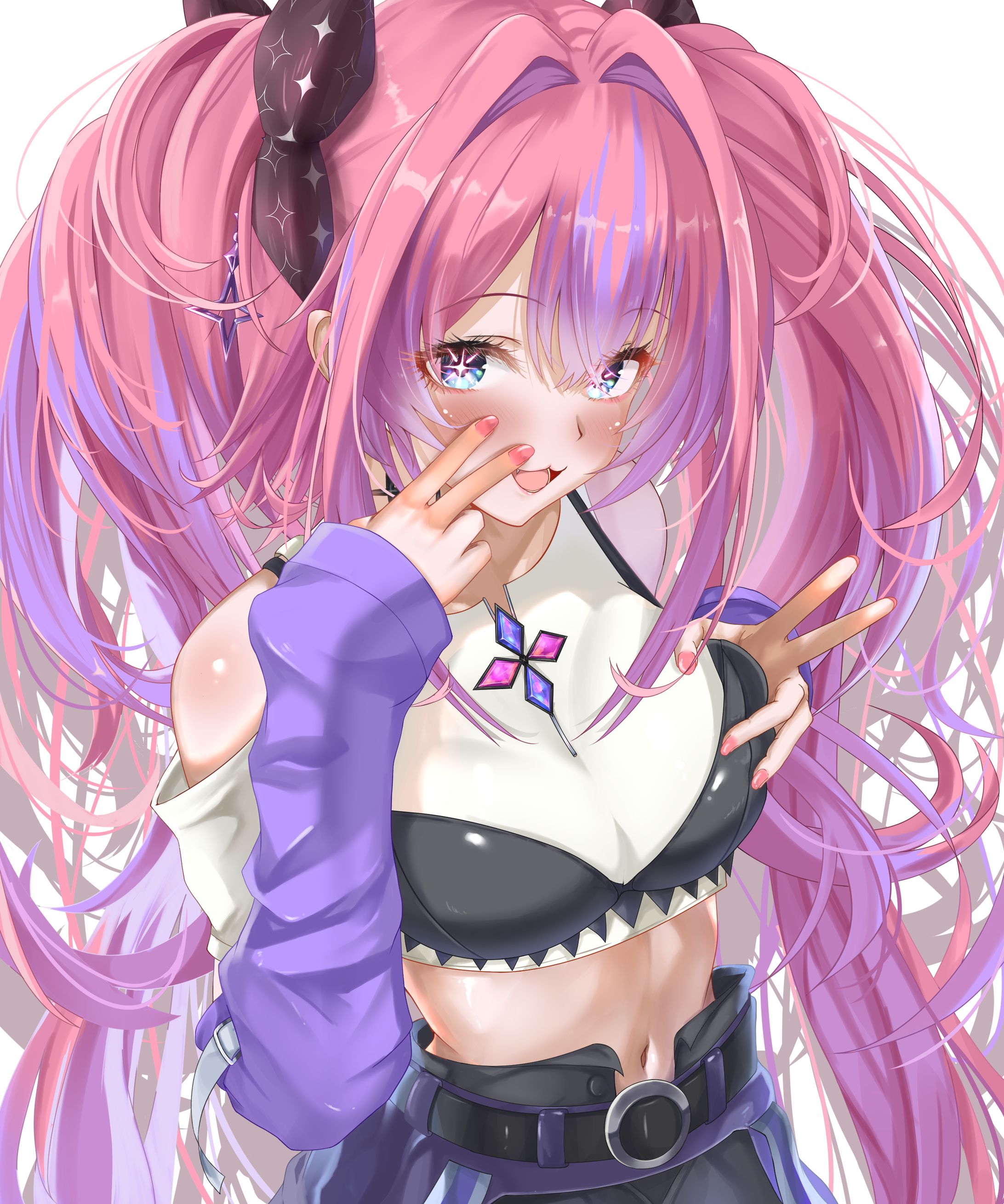 ホロライブ FLOW GLOW 綺々羅々ヴィヴィ様　サムネイルイラスト-1