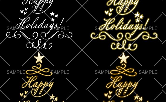 ロゴ、クリスマスケーキ